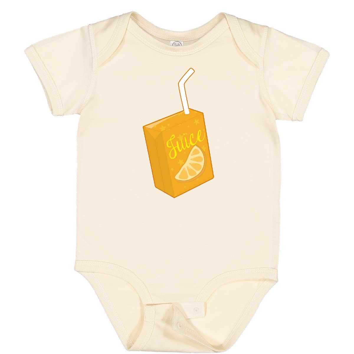Inktastic Orange Juice Box Baby Bodysuit - Soft Cotton Infant Onesie for Boys & Girls - Perfect for Playdates, Daycare & Family Photos