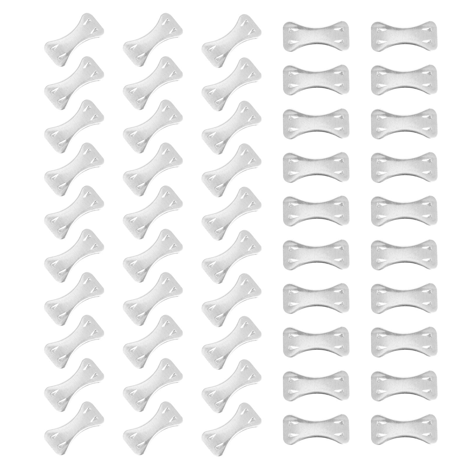 100pcs Four Teeth Butterfly Buckle Replacement Clips - Durable Aluminum Bandage Fasteners for Elastic Wraps & Sports Tapes - Perfect for First Aid Kits, Medical Supplies, and Athletic Support Gear