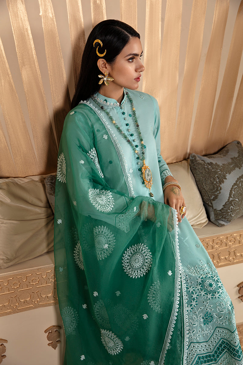 INSIGNIA ICEBERG Embroidered Lawn 3-Piece Set – Stylish Summer Outfit for Women, Beachwear & Casual Wear
