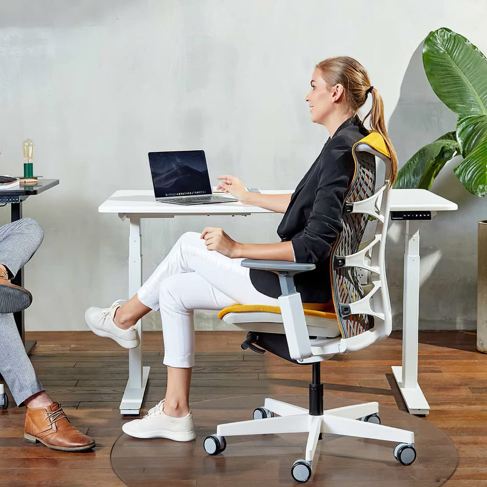Tempered Glass Office Chair Mat for Carpet - 36