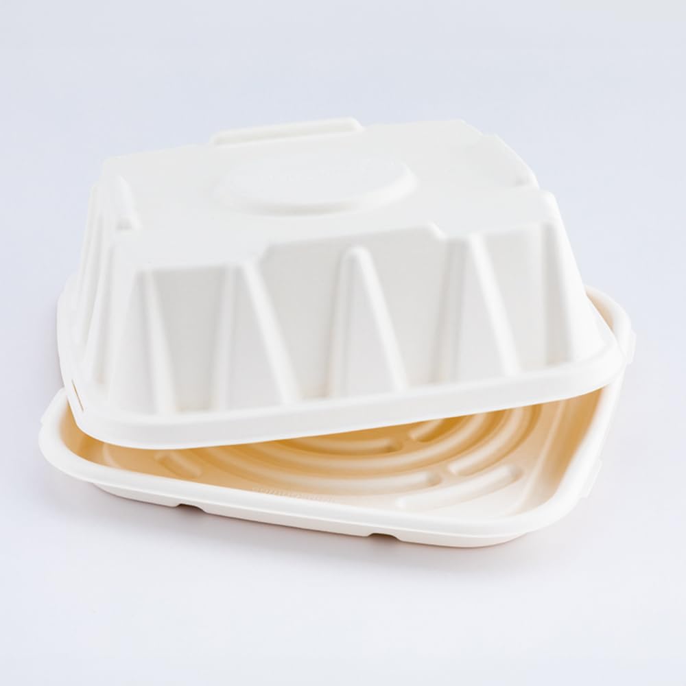 Eco-Friendly 12 Inch Disposable Bagasse Lids - 100 Count | PFAS-Free, Microwave Safe & Compostable for Food Trays | Perfect for Restaurants, Catering & Takeout Meals