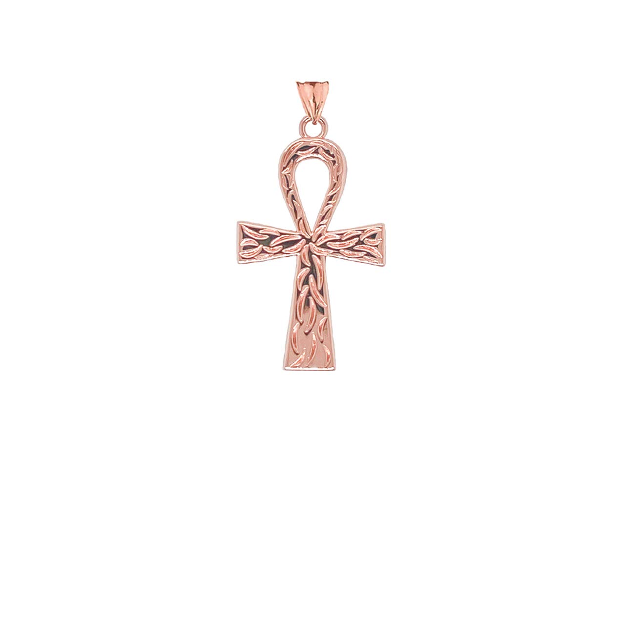 10k Gold Small Ankh Cross Pendant - Certified Egyptian Symbol Necklace for Women & Men - Perfect for Spiritual Jewelry, Gift Giving & Everyday Wear