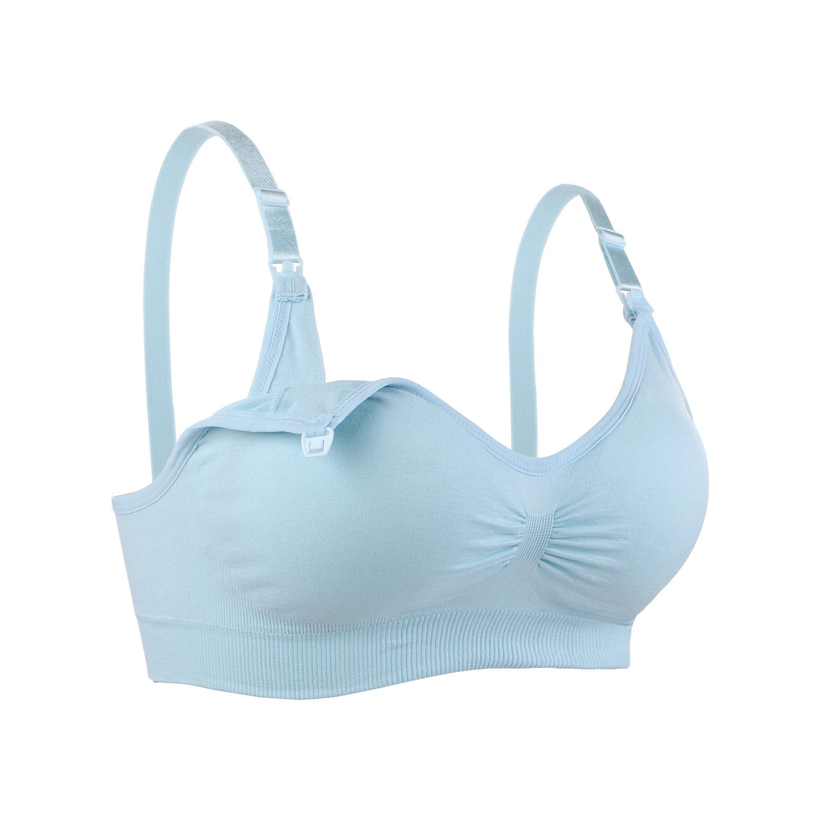 Comfortable Nursing Bras for Breastfeeding - Maternity Bra with Adjustable Straps & Bow Design - Soft Cotton Breastfeeding Top for New Moms - Perfect for Daily Wear, Lounging & Nursing at Home