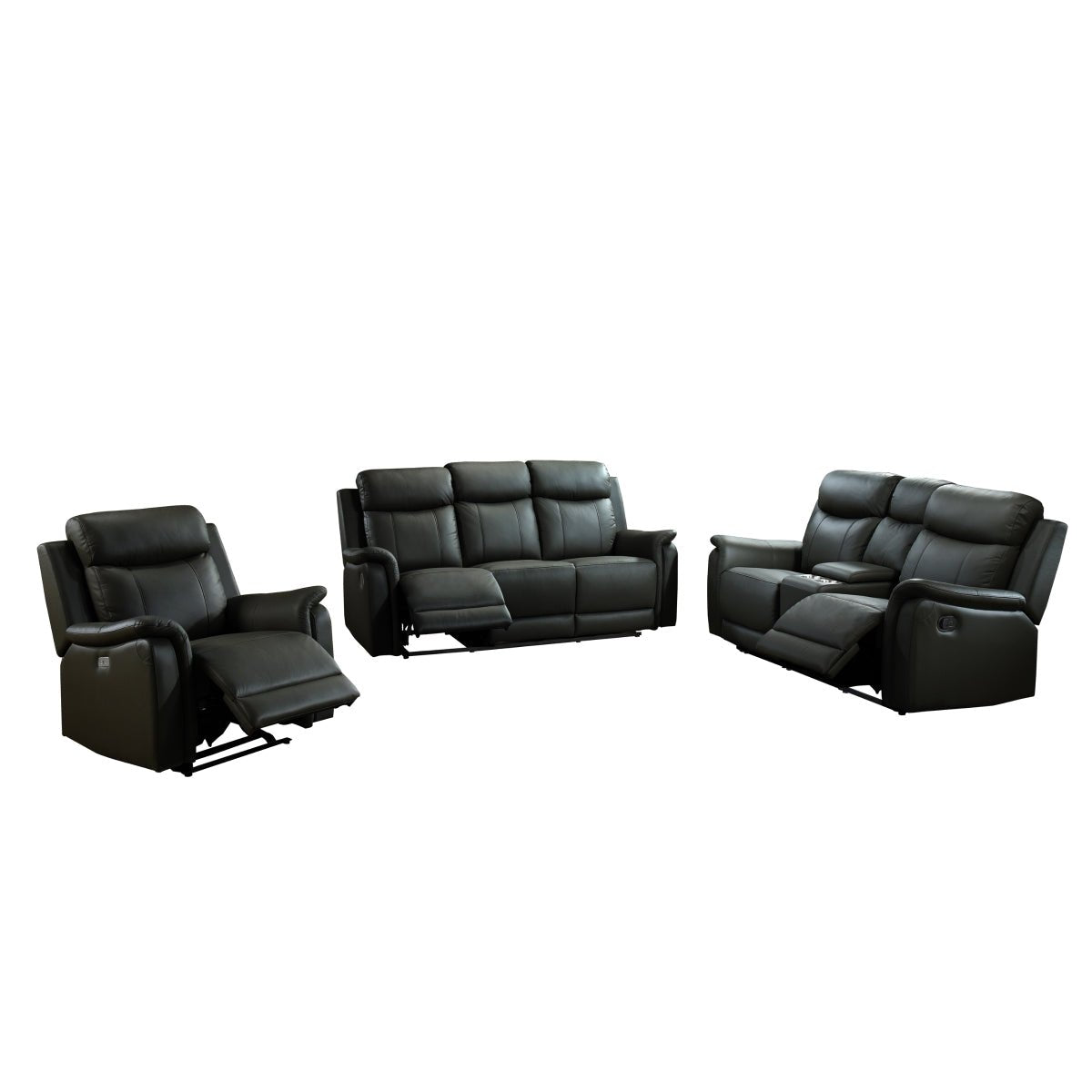 Premium Cyrus Black Power Glider Recliner Chair - Electric Lift Massage with USB Ports - Modern Comfort for Living Room, Home Theater & Nursery (Black)