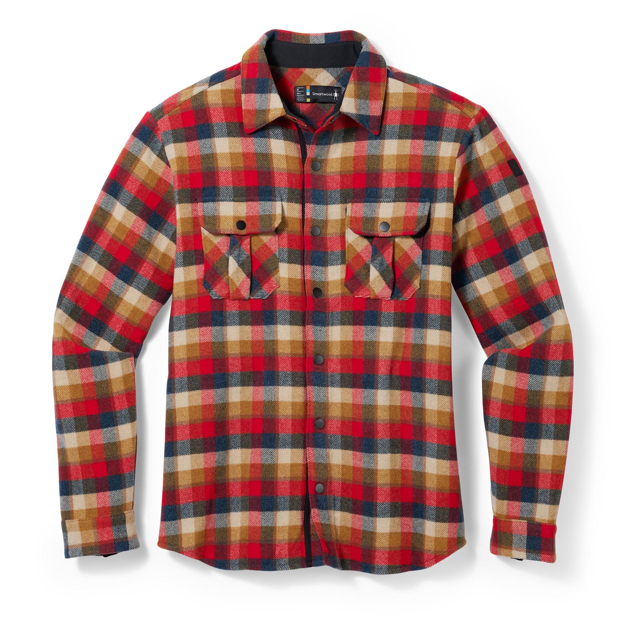 Men's Anchor Line Shirt Jacket - Lightweight Casual Button-Up Shirt Jacket for Outdoor & Travel | SW000122 | Perfect for Hiking, Camping and Everyday Wear