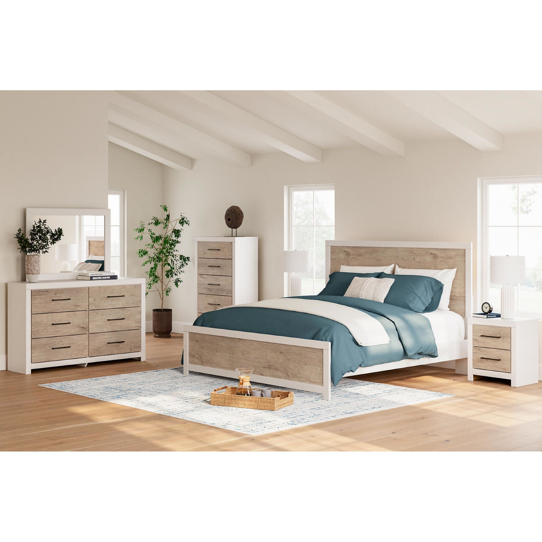 Charbitt 5-Drawer Chest of Drawers - Modern Wooden Dresser for Bedroom & Living Room Storage | Perfect for Organizing Clothes, Toys & Home Essentials