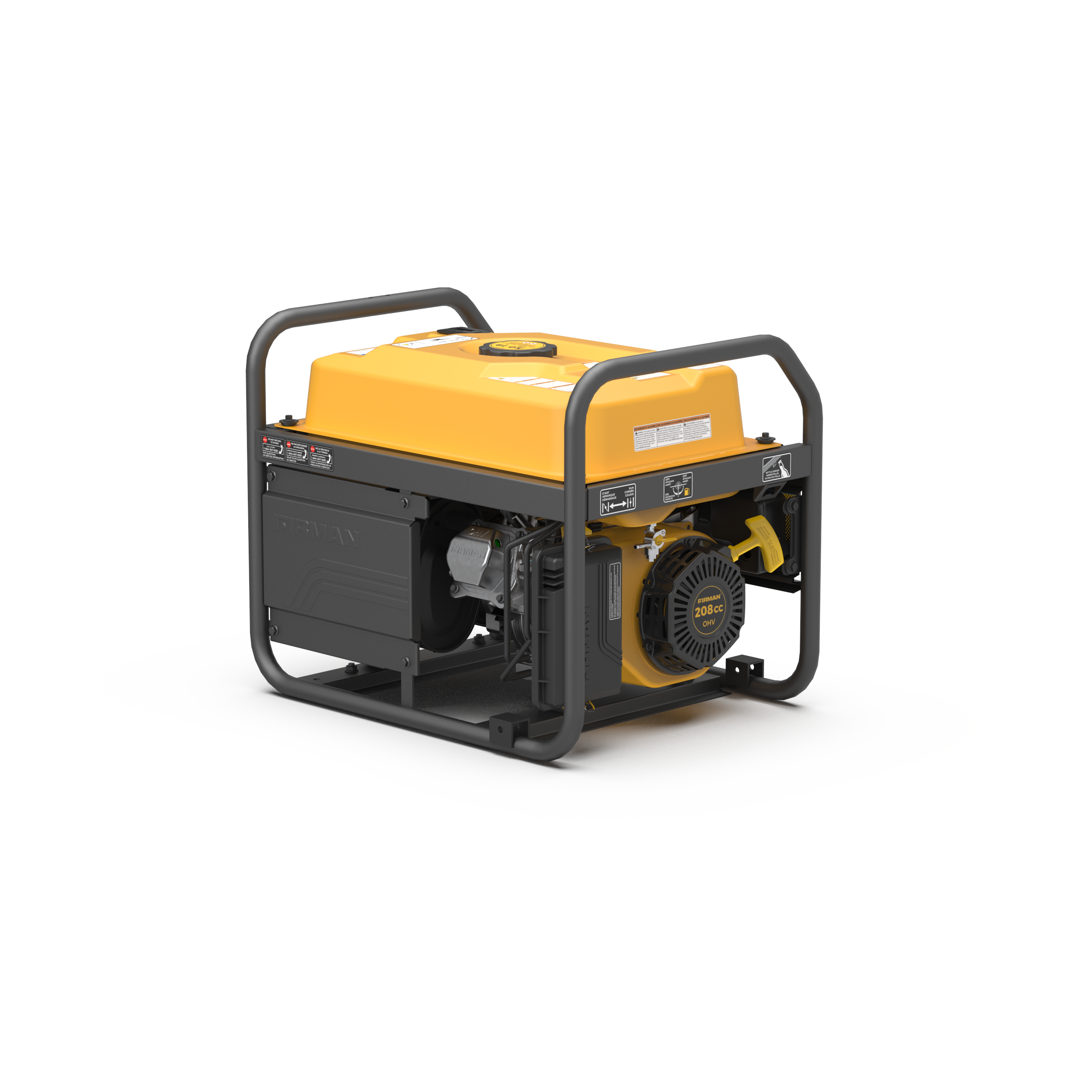 4550W Portable Gas Generator with Recoil Start - 120V Power for Camping, Emergencies & Outdoor Activities