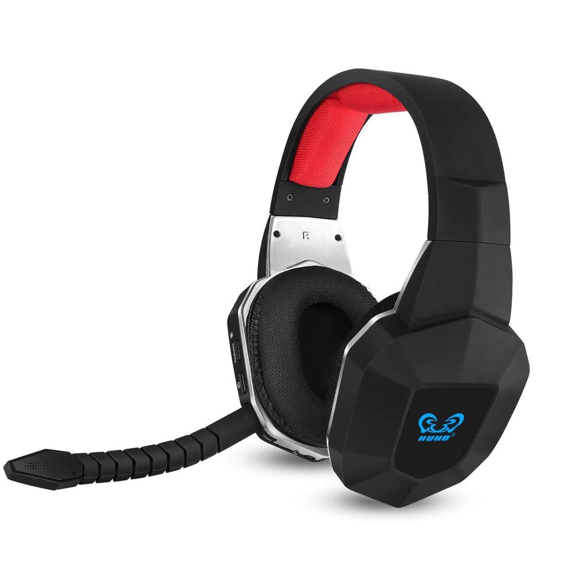HUHD Wireless Gaming Headset with Microphone - Compatible with Nintendo Switch, PS4, PS5, PC, Xbox One - Over-Ear Headphones with USB & 3.5mm Cable for Immersive Gaming Experience