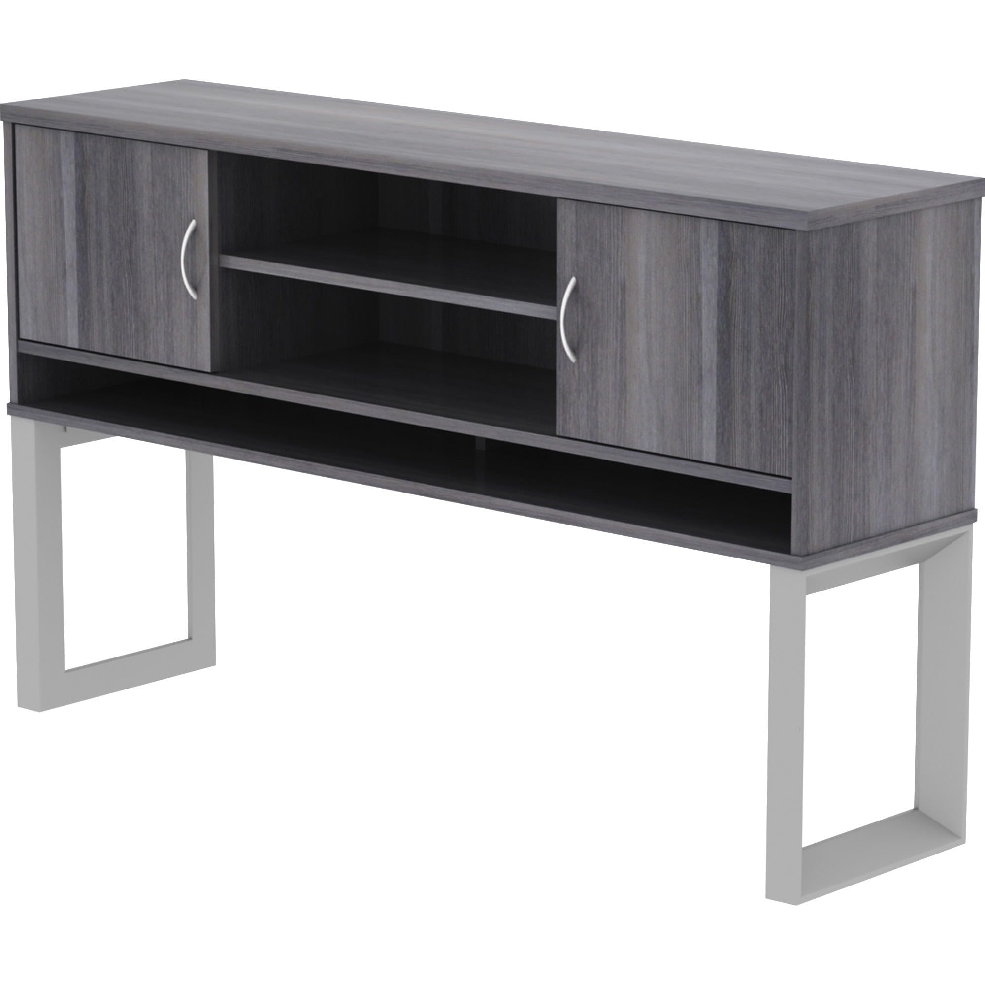 Lorell Relevance Series Charcoal Laminate Office Desk - Modern Home & Office Furniture for Workspace, Study Room, and Conference Room