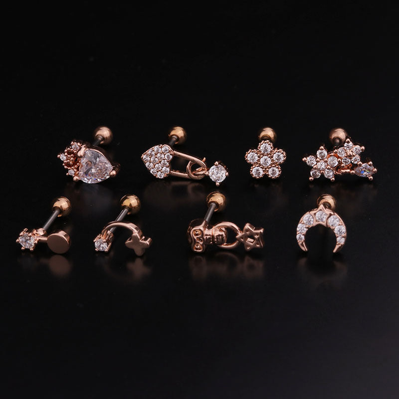 20G Cartilage Tiny Stud Earrings for Conch, Tragus & Helix Piercings - Hypoallergenic Stainless Steel Body Jewelry | Perfect for Daily Wear, Parties & Gifts