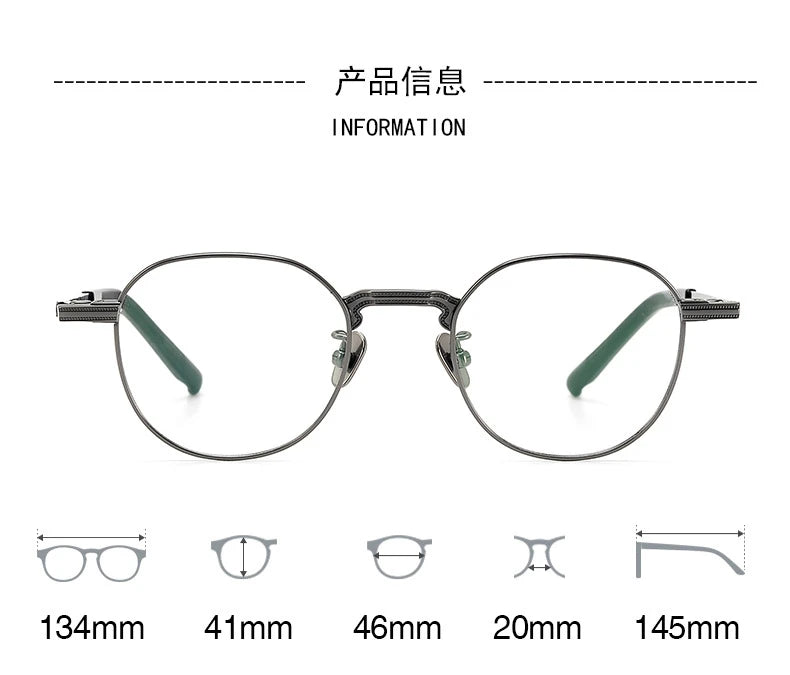 Stylish Black Acetate Full Rim Polygon Eyeglasses for Women - S955 | Perfect for Work, Reading & Fashion Accessories