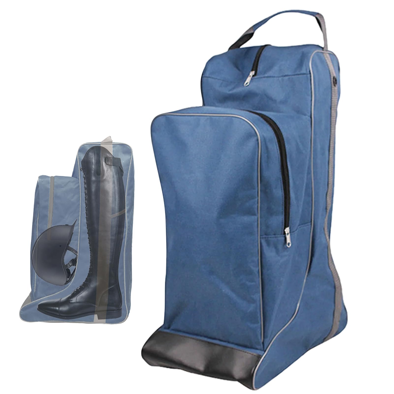 **Equestrian Boot Bag for Tall Boots & Helmet - Large Capacity, Portable, Multifunctional Riding Gear Storage - Perfect for Horseback Riding, Travel & Outdoor Equestrian Enthusiasts**