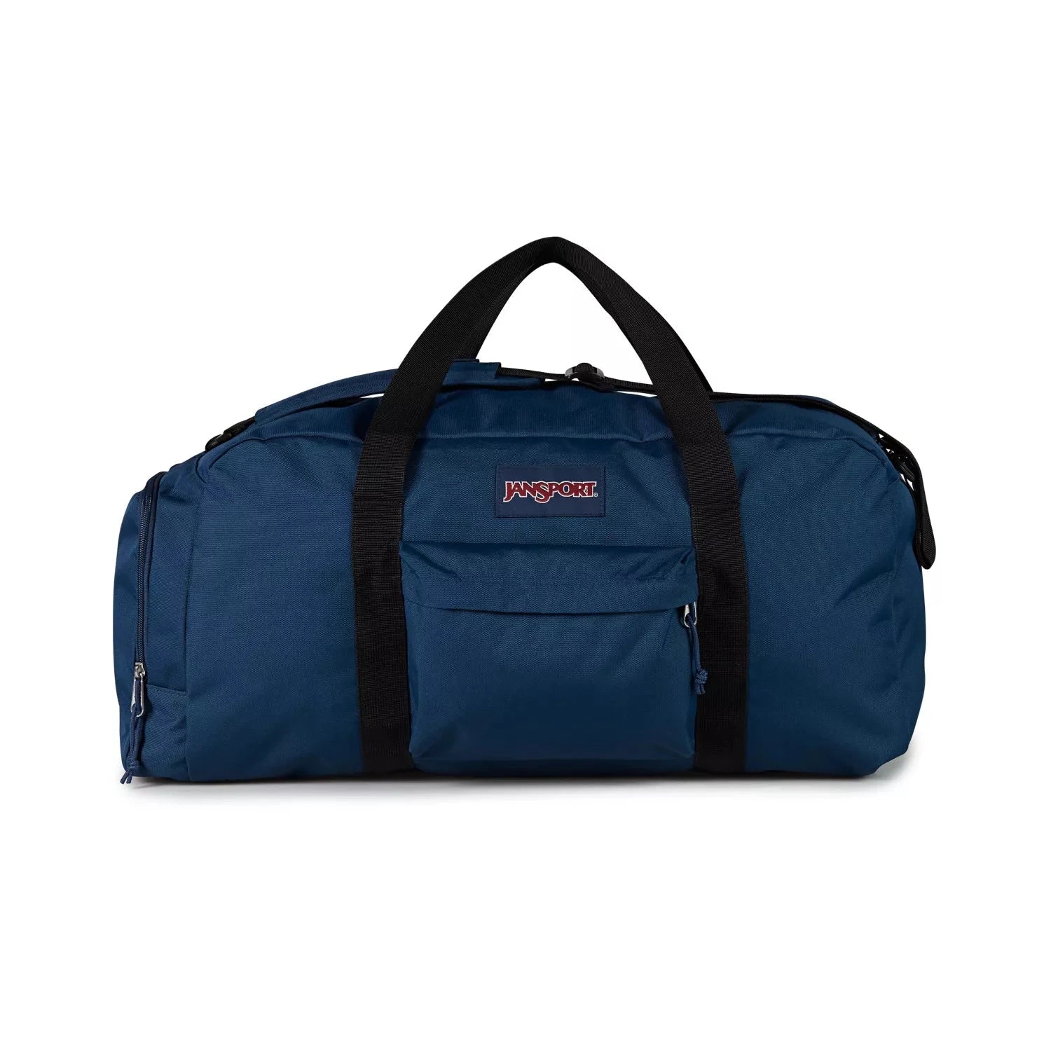 JanSport Weekender Large Duffel Bag - 50L Travel Duffel with Shoulder Strap, Water-Resistant Navy Blue Gym Bag for Men & Women - Perfect for Weekend Trips, Gym, Sports & Travel