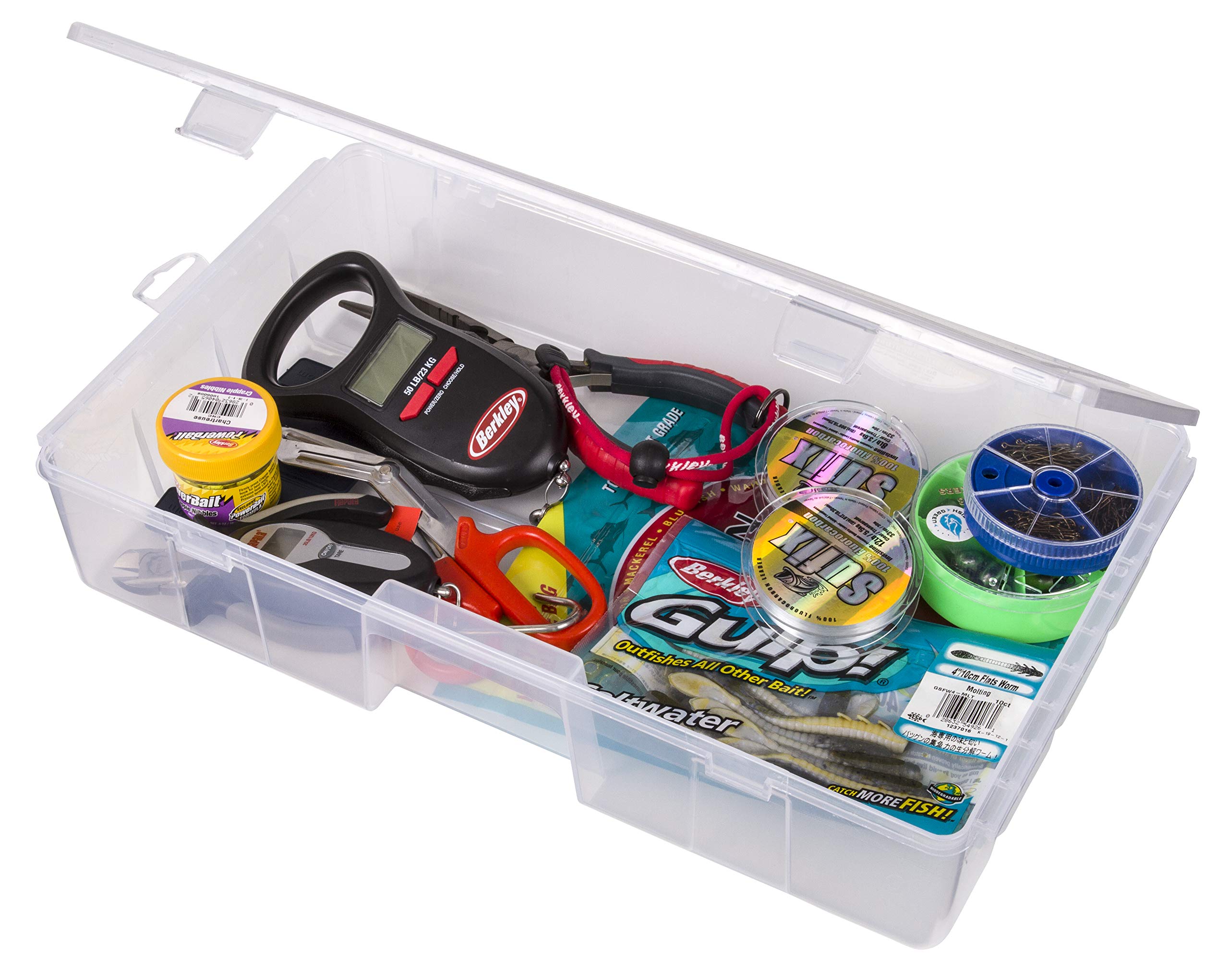 Flambeau Outdoors 7000R Clear Double Deep Fishing Tackle Storage Box - Large Waterproof Organizer for Lures, Hooks & Gear with Zerust Anti-Rust Protection - Perfect for Bass Fishing, Boat Trips & Outdoor Adventures