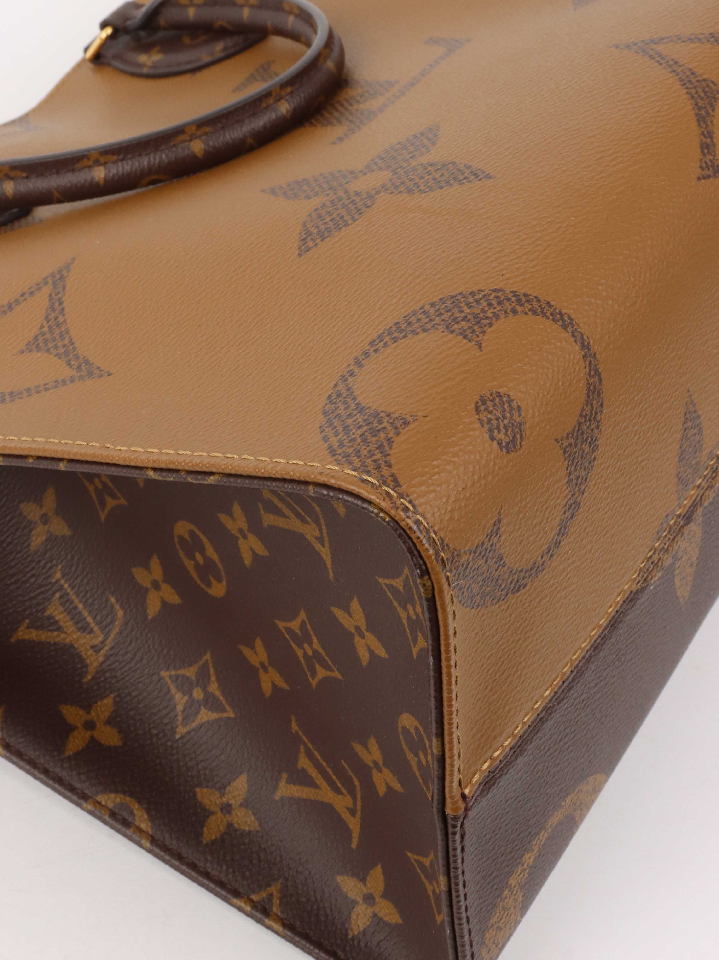 Authentic Louis Vuitton Onthego Reverse MM Tote Bag - Luxury Designer Handbag for Women, Perfect for Work, Travel & Everyday Use