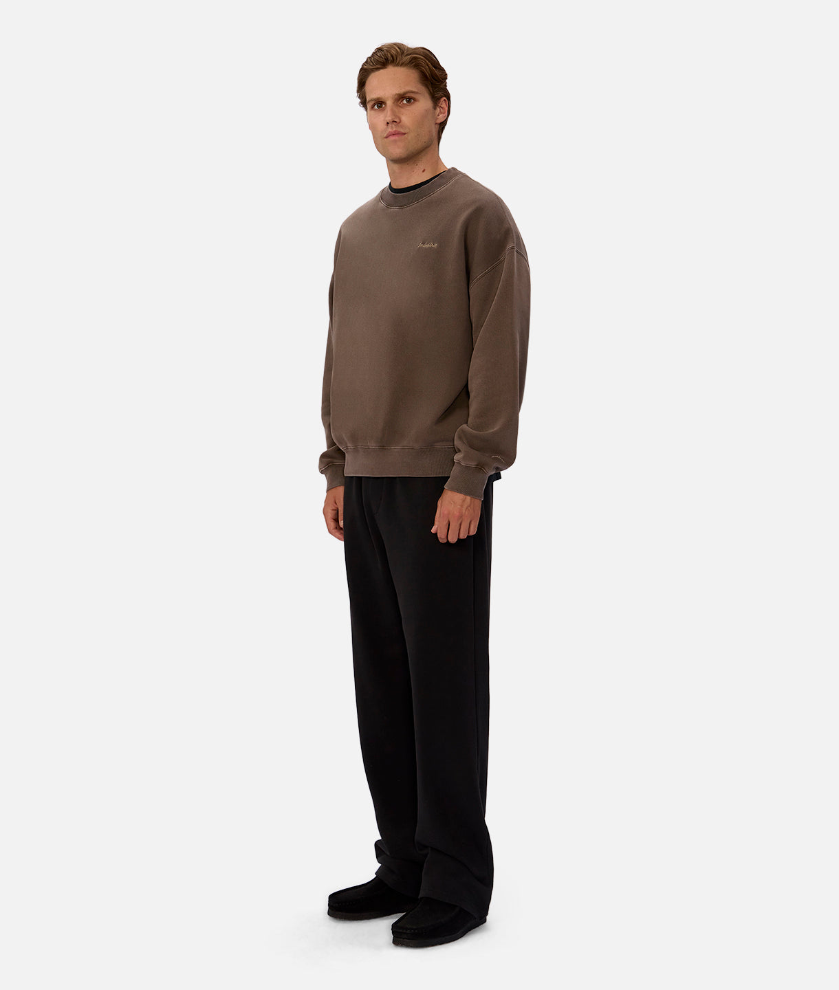 Premium Del Sur Washed Sweatshirt - Soft Cotton Pullover in Mocha Brown | Cozy Casual Wear for Men & Women | Perfect for Fall & Winter Outfits, Lounge & Travel