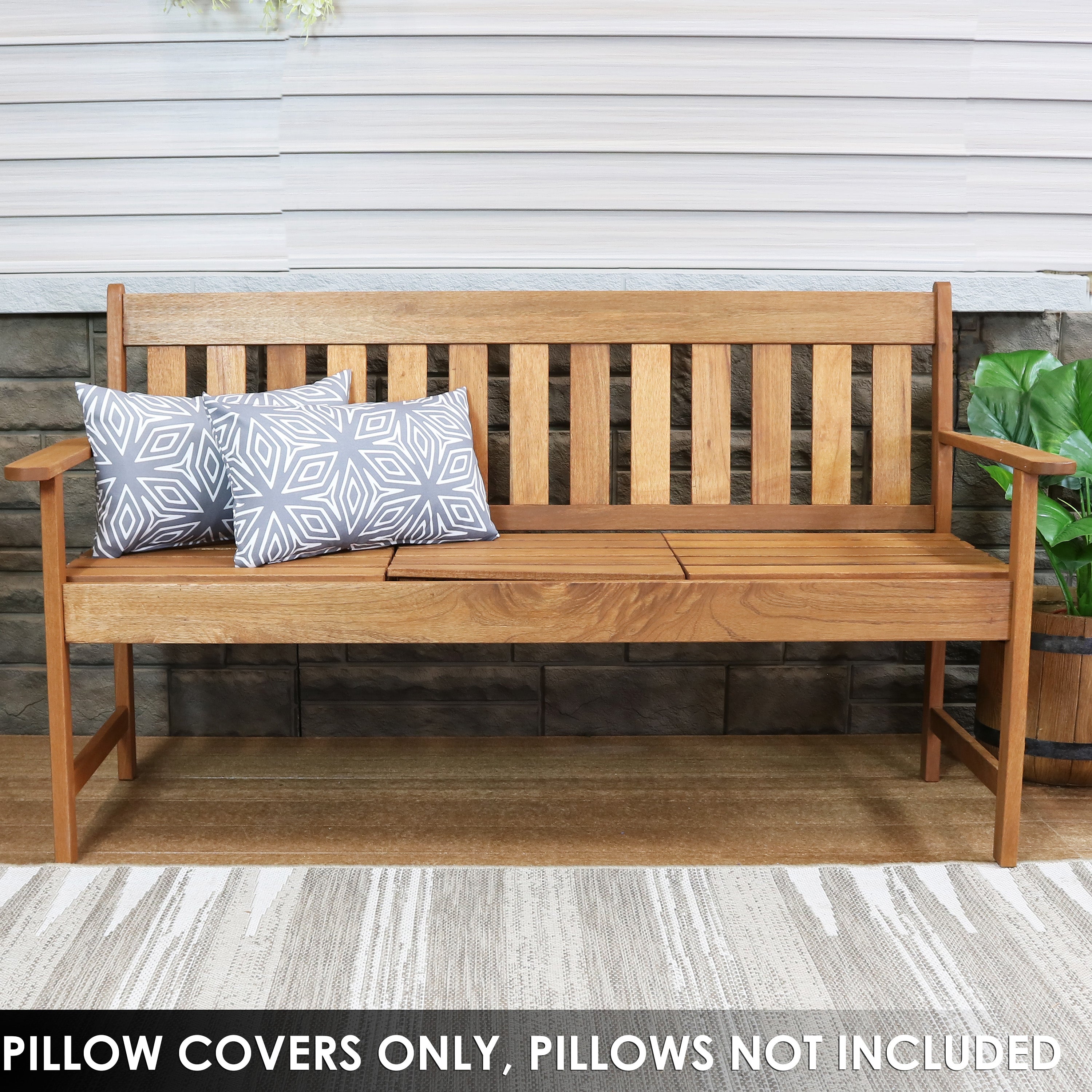 Stylish Sunnydaze Indoor & Outdoor Decorative Throw Pillow Covers - Perfect for Patio, Living Room & Bedroom Decor