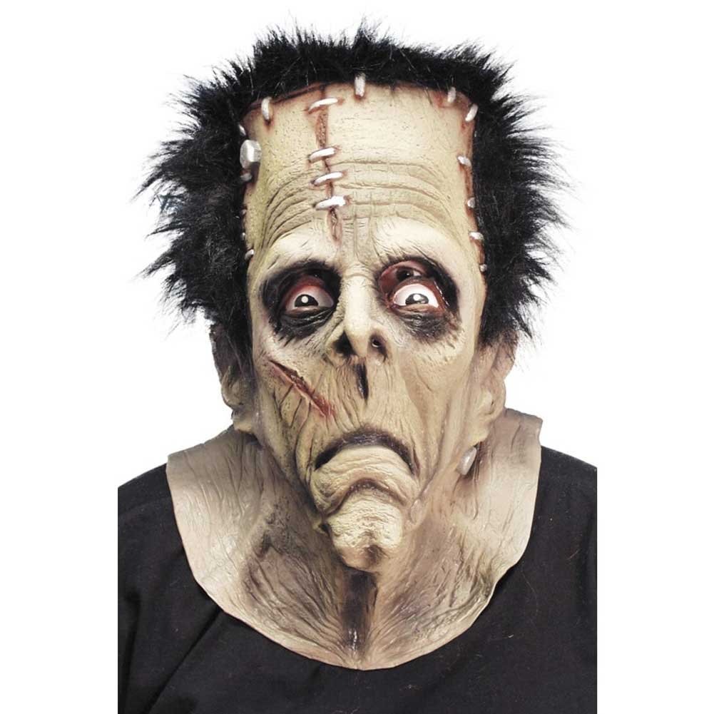Smiffy's Men's Monster Mask with Hair - Latex Rubber Overhead Costume Mask for Halloween, Cosplay & Horror Parties - Scary Costume Accessory for Adults
