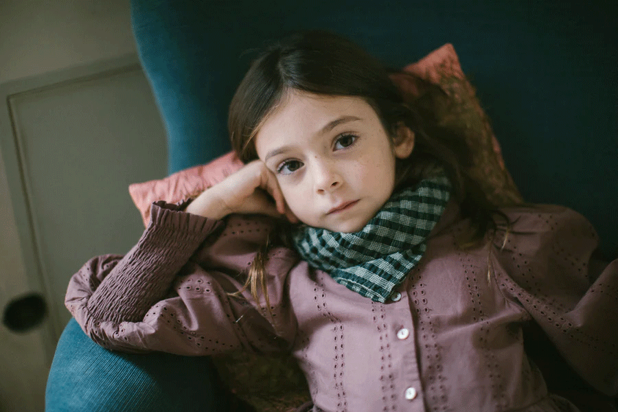 MarMar Copenhagen Seersucker Gingham Airy Bandana Scarf - Lightweight & Breathable for Summer, Outdoor Activities, and Fashion Accessories