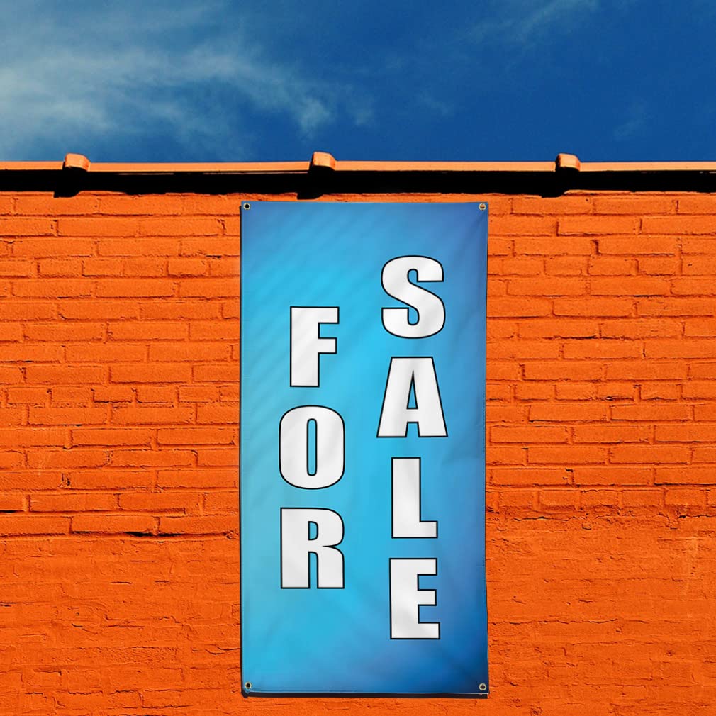 Custom Vertical Vinyl Banners - Multiple Sizes (144x60 Inches) for Business, Outdoor & Industrial Use - Weatherproof Yard Signs with 10 Grommets - Perfect for Store Promotions, Events & Construction Site Signage