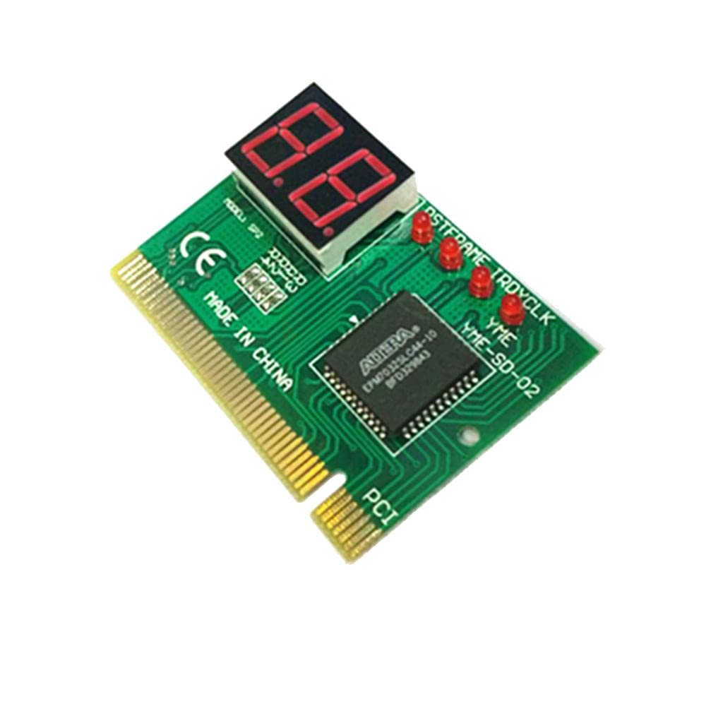 MJH 2 PCI Diagnostic Motherboard Analyzer - Professional Desktop PC Motherboard Tester for Hardware Troubleshooting | Ideal for Computer Repair Shops & IT Technicians