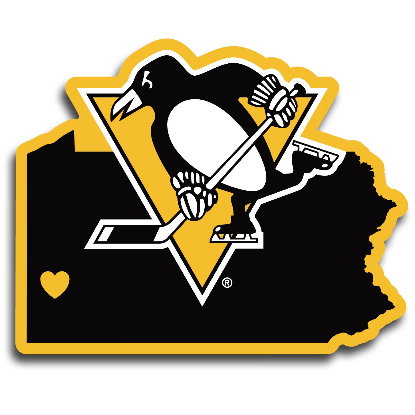 Siskiyou NHL Unisex Home State Decal Sticker - Premium Vinyl Decal for Laptops, Cars, Water Bottles & Home Decor - Show Your Team Pride Anywhere