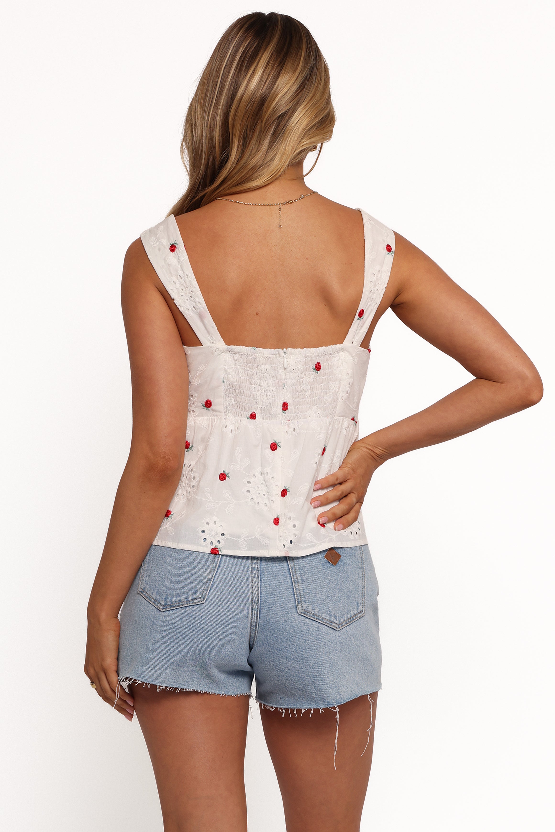 Estelle Top Women's White Blouse - Elegant Casual Shirt for Work, Office, and Everyday Wear