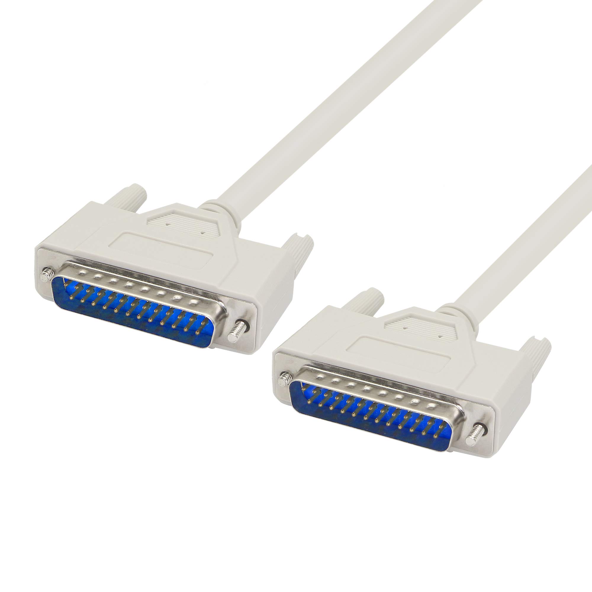 PNGKNYOCN 4.5 Feet DB25 Male to Male Parallel Printer Cable - High Speed Data Transfer for Computer to Printer Connection - Perfect for Office Printers, Dot Matrix Printers & Legacy Devices