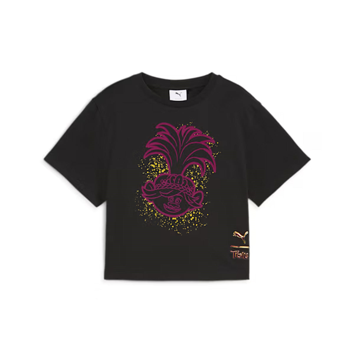 TROLLS Graphic Tee for Men - Black Cotton T-Shirt with Cool Print | Perfect for Casual Wear, Parties, and Gift Giving