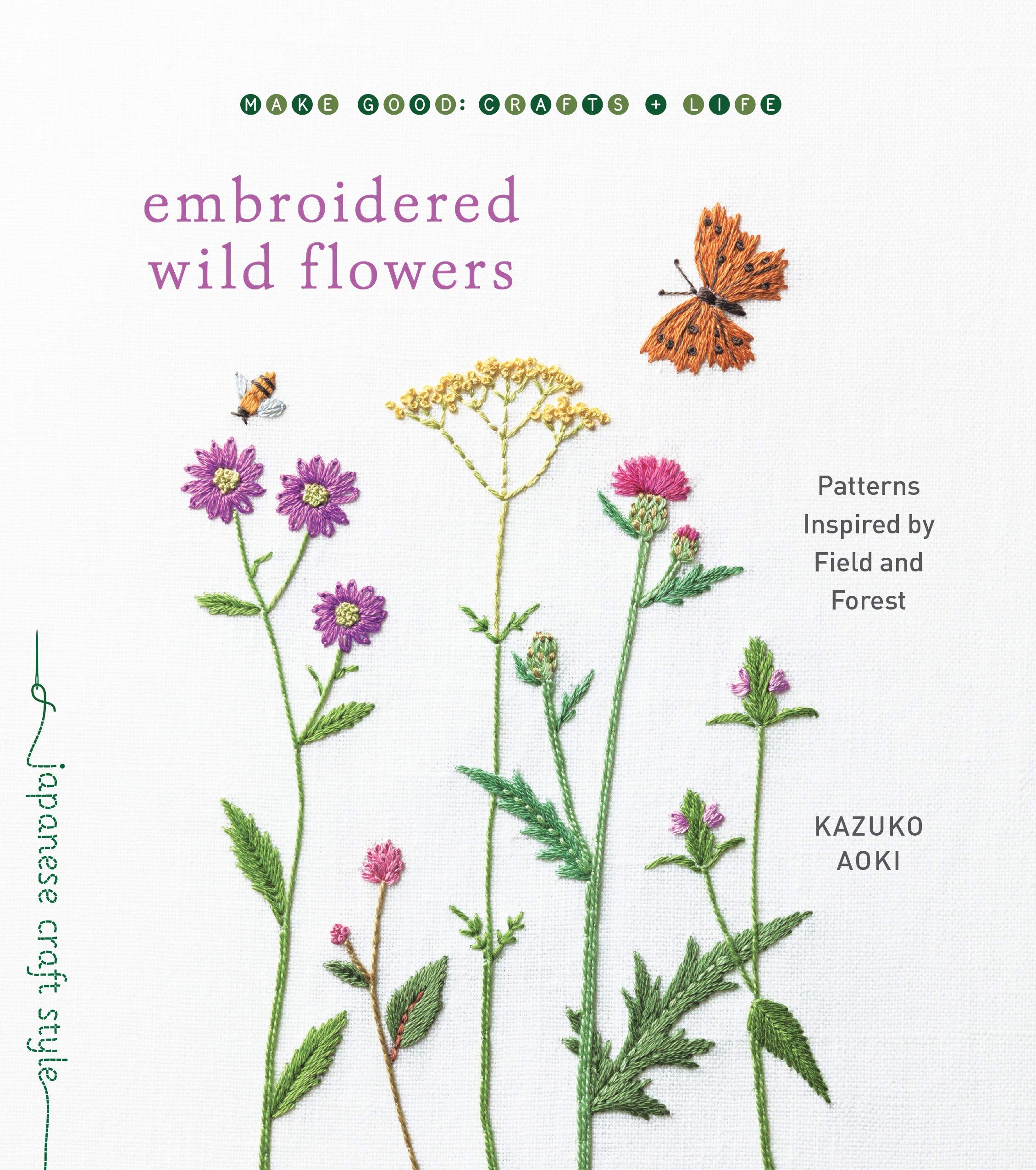 Embroidered Wild Flowers Design - Handmade Floral Embroidery for Home Decor, Fashion & DIY Crafts | Perfect for Pillows, Dresses, Bags & Wall Art
