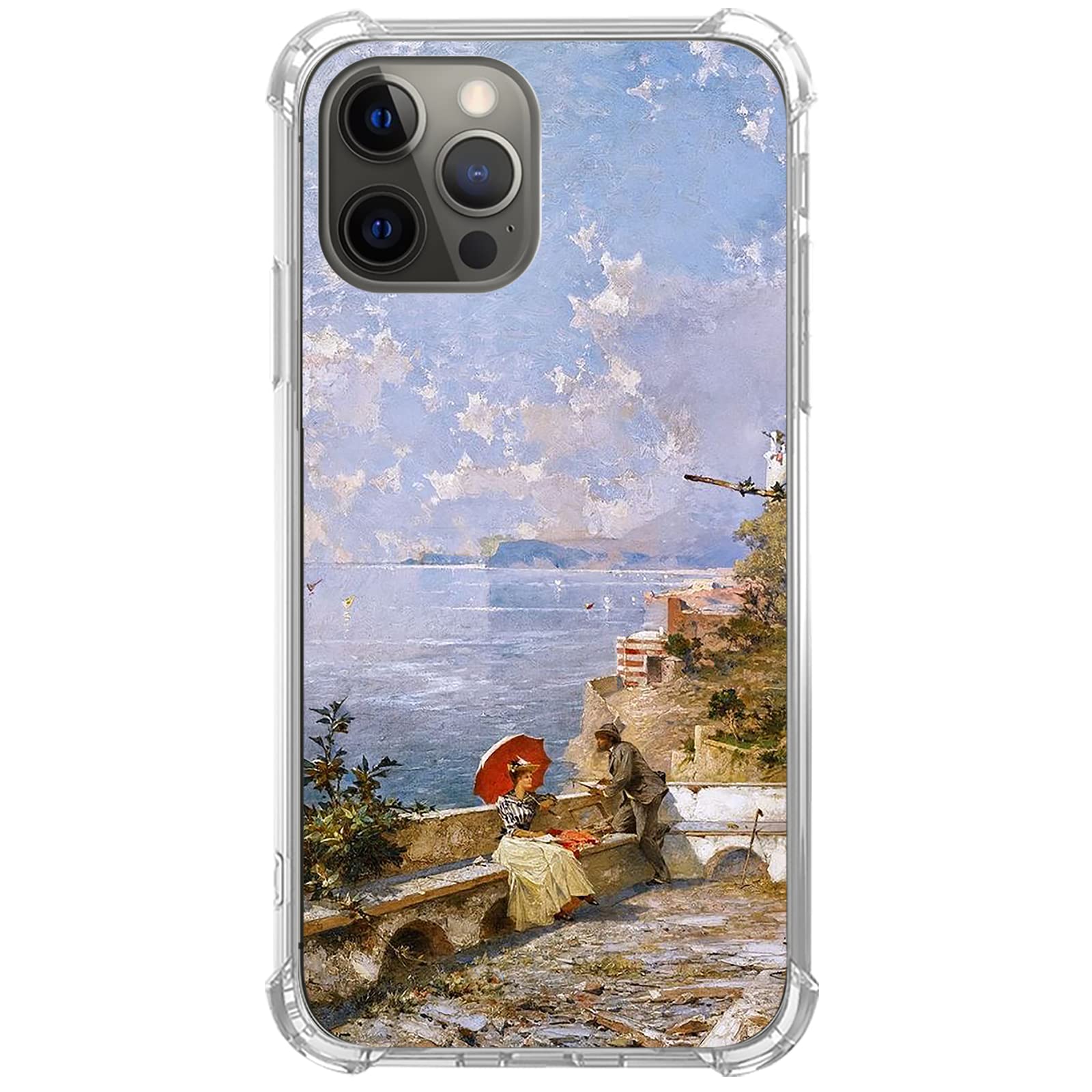 Renaissance Art Phone Case for iPhone 13 Pro Max - Vintage Aesthetic TPU Bumper Cover with Trendy Design | Perfect Gift for Art Lovers & iPhone Protection