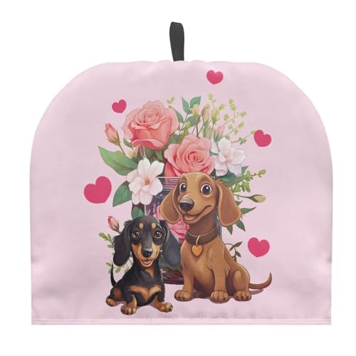 Floral Dachshund
