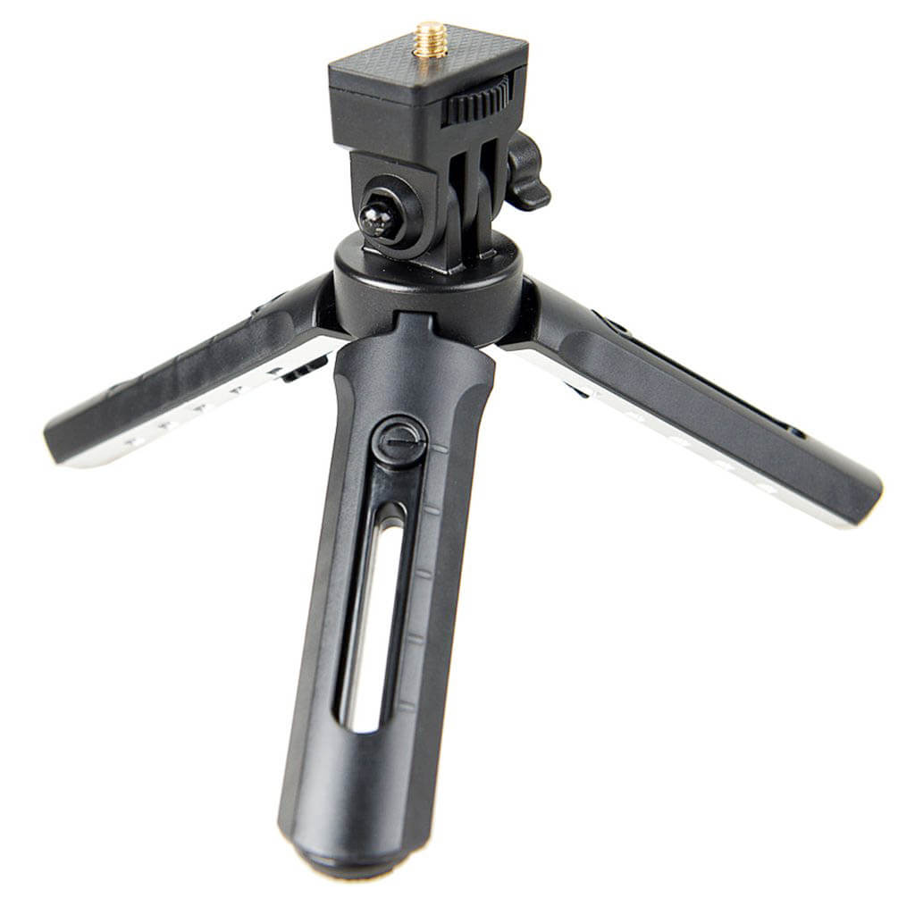 Adjustable Extendable Mini Tripod Stand with Universal Smartphone Holder - Perfect for Vlogging, Live Streaming & Photography (Compatible with iPhone & Android)