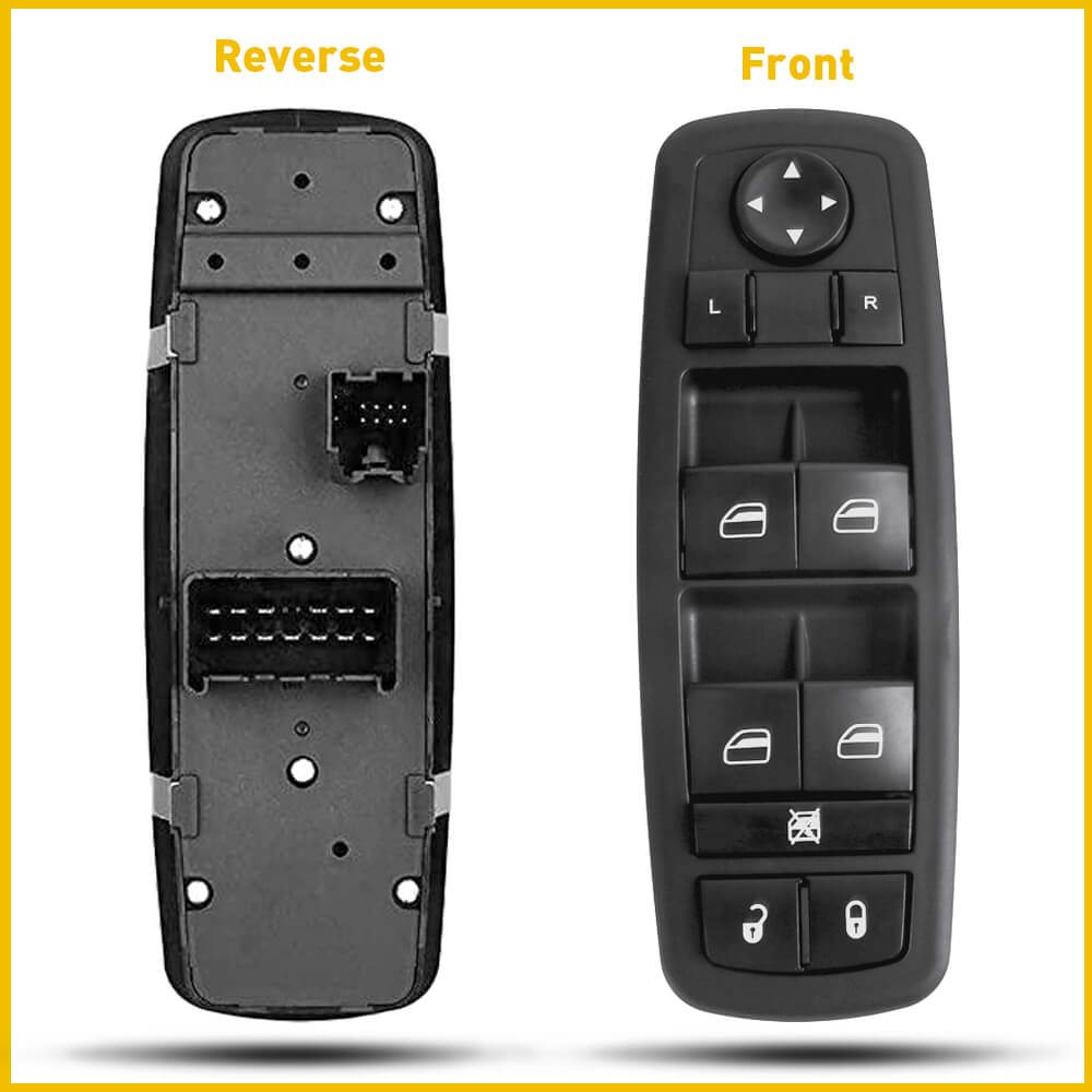 Chrysler 200 Dodge Dart Jeep Cherokee Power Window Control Switch 13+8 Pin - Master Replacement Part for Smooth Window Operation | Perfect for Car Repair & Maintenance