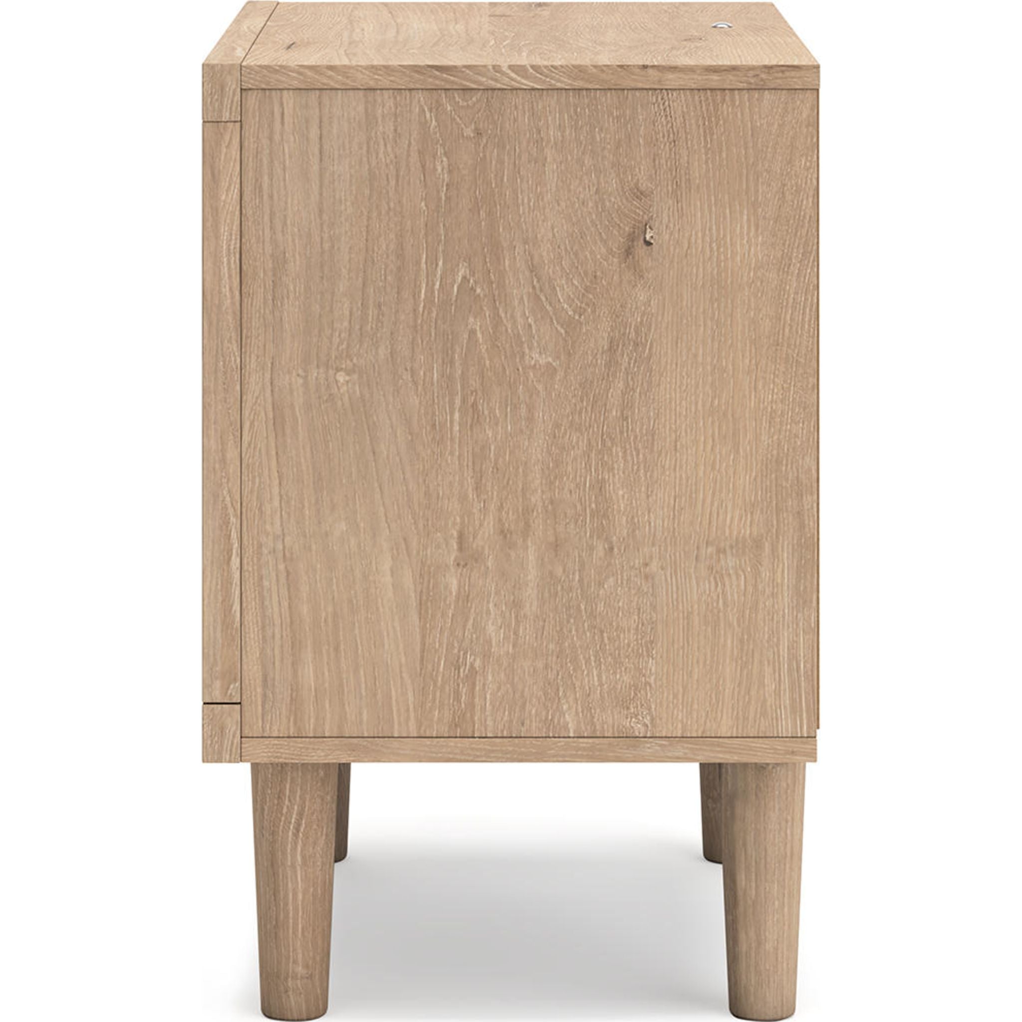 Modern Two-Tone Nightstand with USB Ports - Stylish Bedside Table for Bedroom, Living Room, or Office - Perfect for Charging Devices & Organizing Essentials