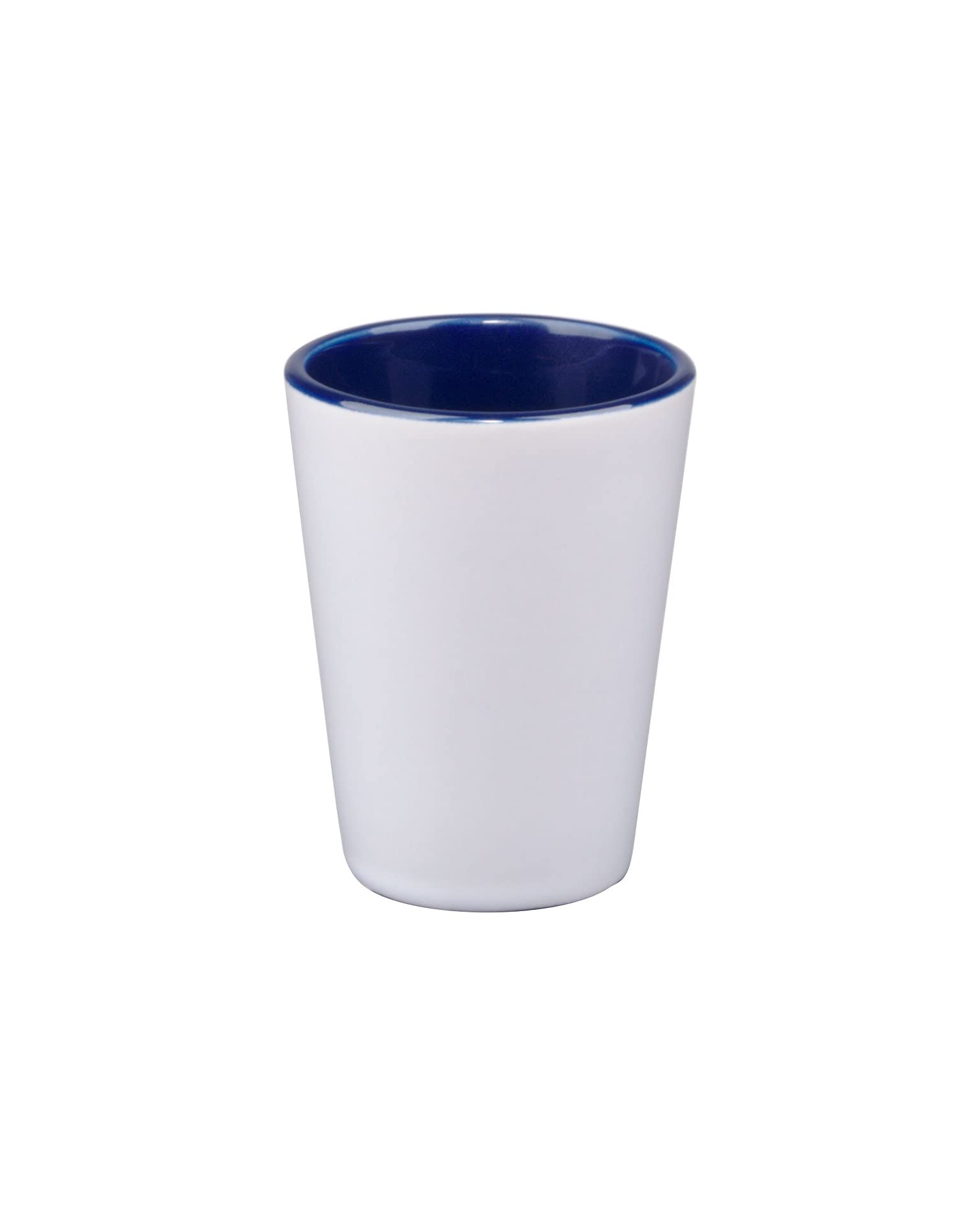 Smart Go - 144-Pack Sublimation Ready Shot Glasses with Coated Tecas Technology - 1.5oz Navy Bulk Drinkware for Bars, Parties & Events - Perfect for Custom Printing & Branding