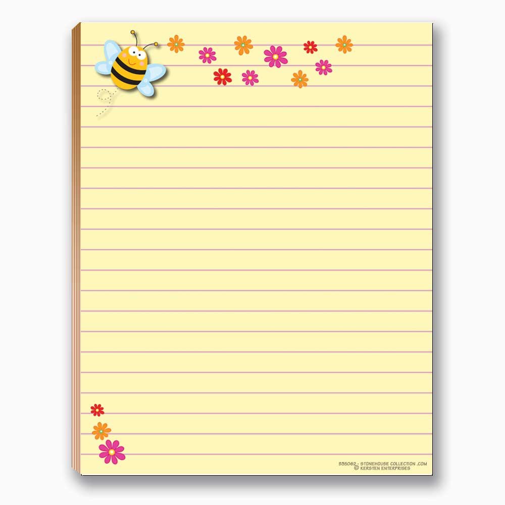 Stonehouse Collection Cute Notepads - 4 Assorted Designs (Ladybug, Bee, Butterfly, Dragonfly) - USA Made Notepads - Fun Small Gift for Women, Office Supplies & School Stationery - Perfect for Journaling, Note Taking & Gift Giving