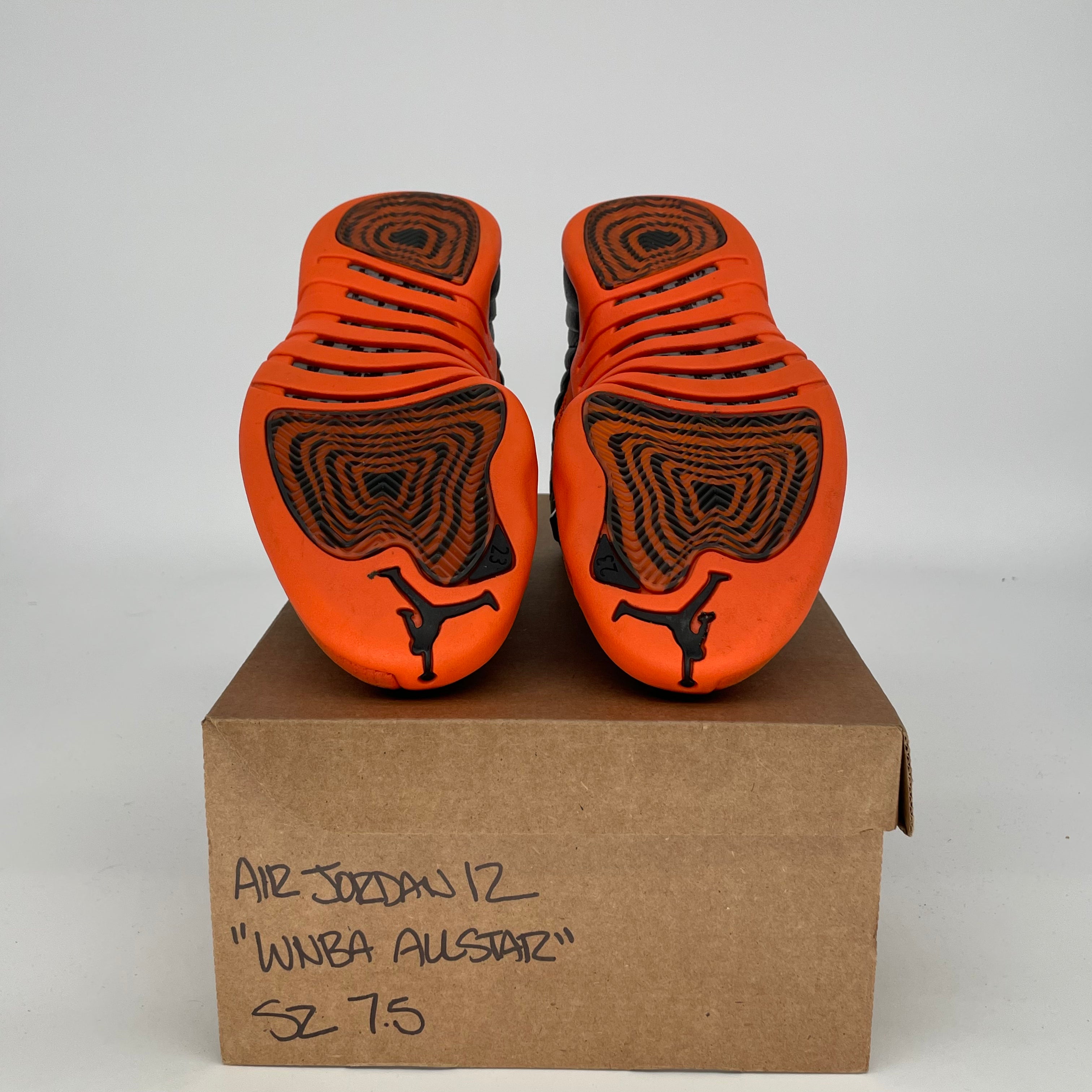 AIR JORDAN 12 WNBA All-Star Basketball Shoes - Women's Size 7.5/9W in Brilliant Orange (Style FD9101-081) | Perfect for Court Play, Streetwear Fashion & Sneaker Collecting