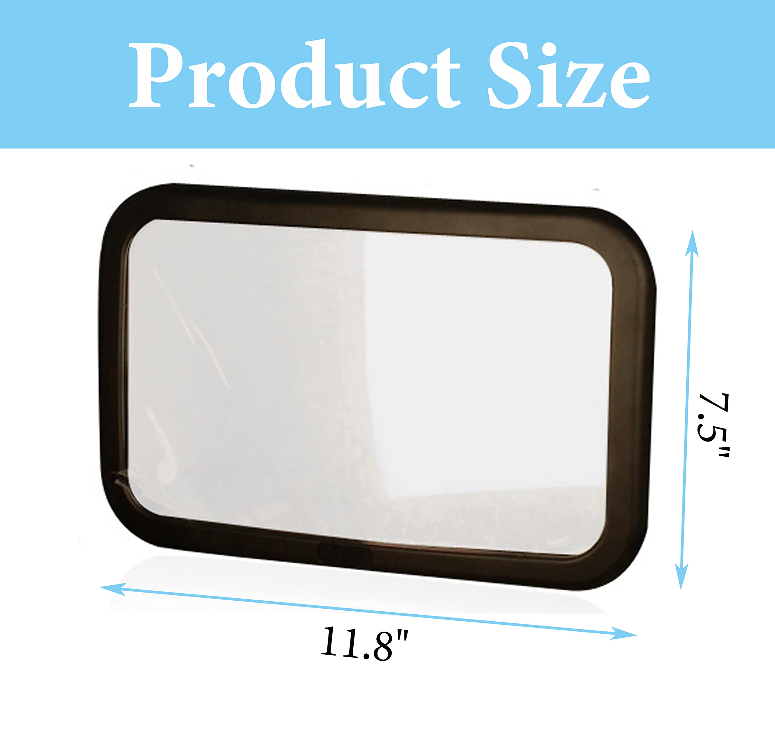 Baby Car Mirror for Rear Facing - Wide View Shatterproof Car Seat Mirror with Safety Certification | Perfect for Safe Backseat Baby Monitoring During Travel