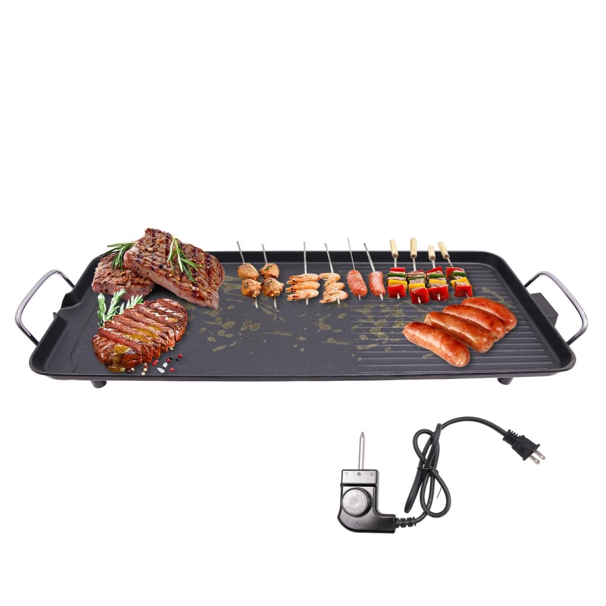 1500W Electric Griddle Nonstick Grill - 27