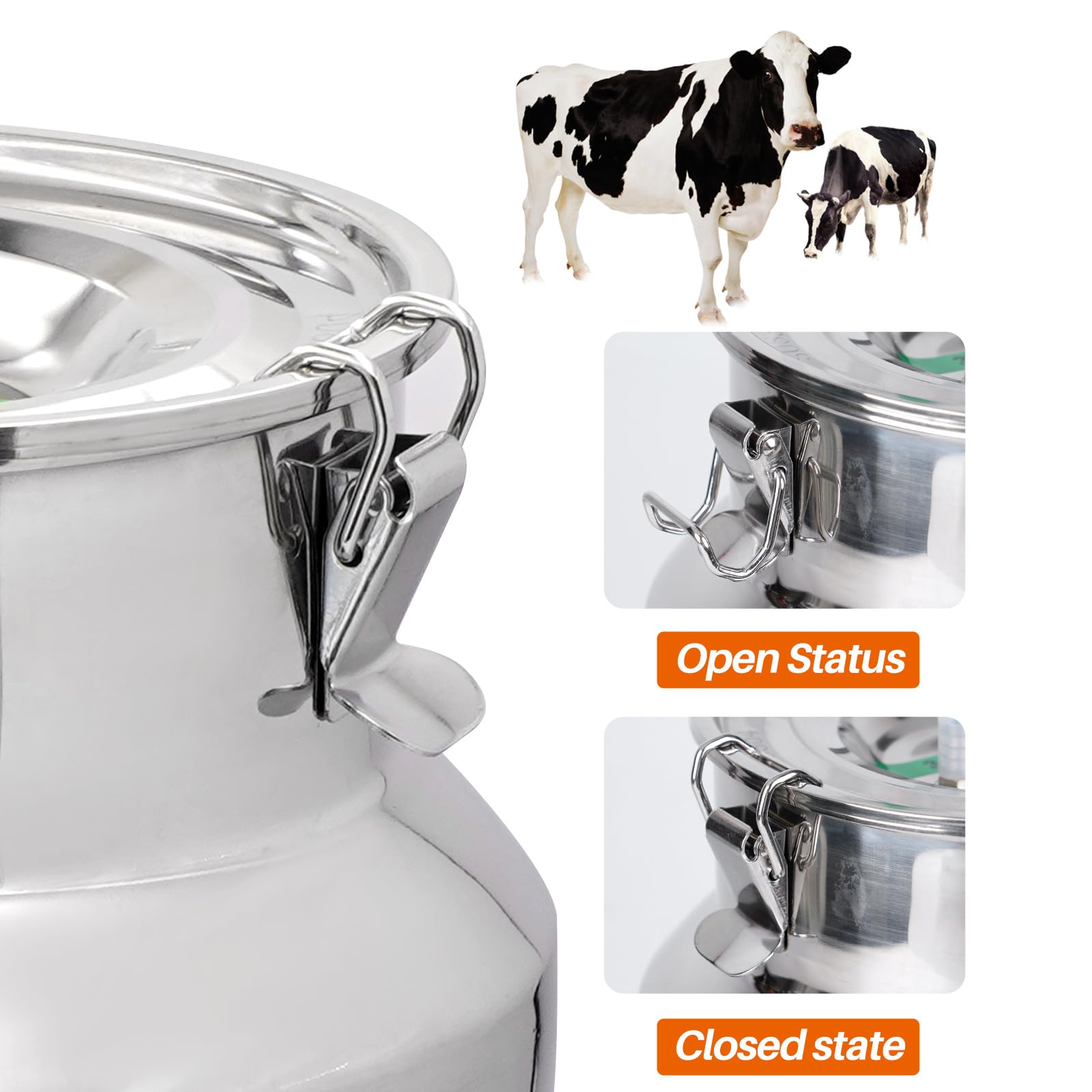 15L Electric Cow Milking Machine - Rechargeable & Portable Vacuum Pump Milker with Battery Power for Dairy Cows | Perfect for Small Farms, Homesteads & Livestock Management
