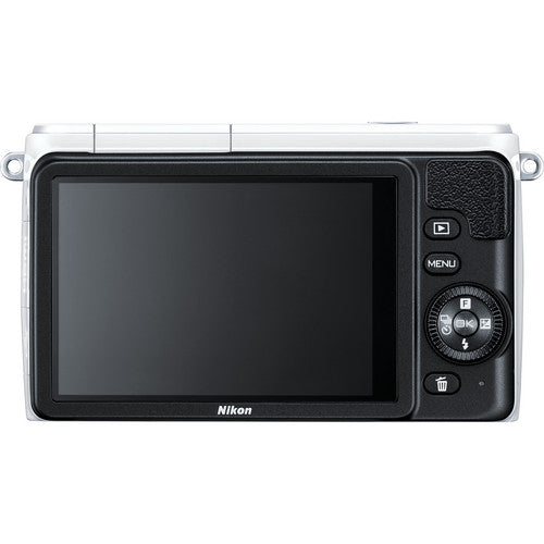 Nikon 1 S1 Mirrorless Digital Camera with 11-27.5mm Lens - White | Compact & Lightweight for Travel, Vlogging & Everyday Photography