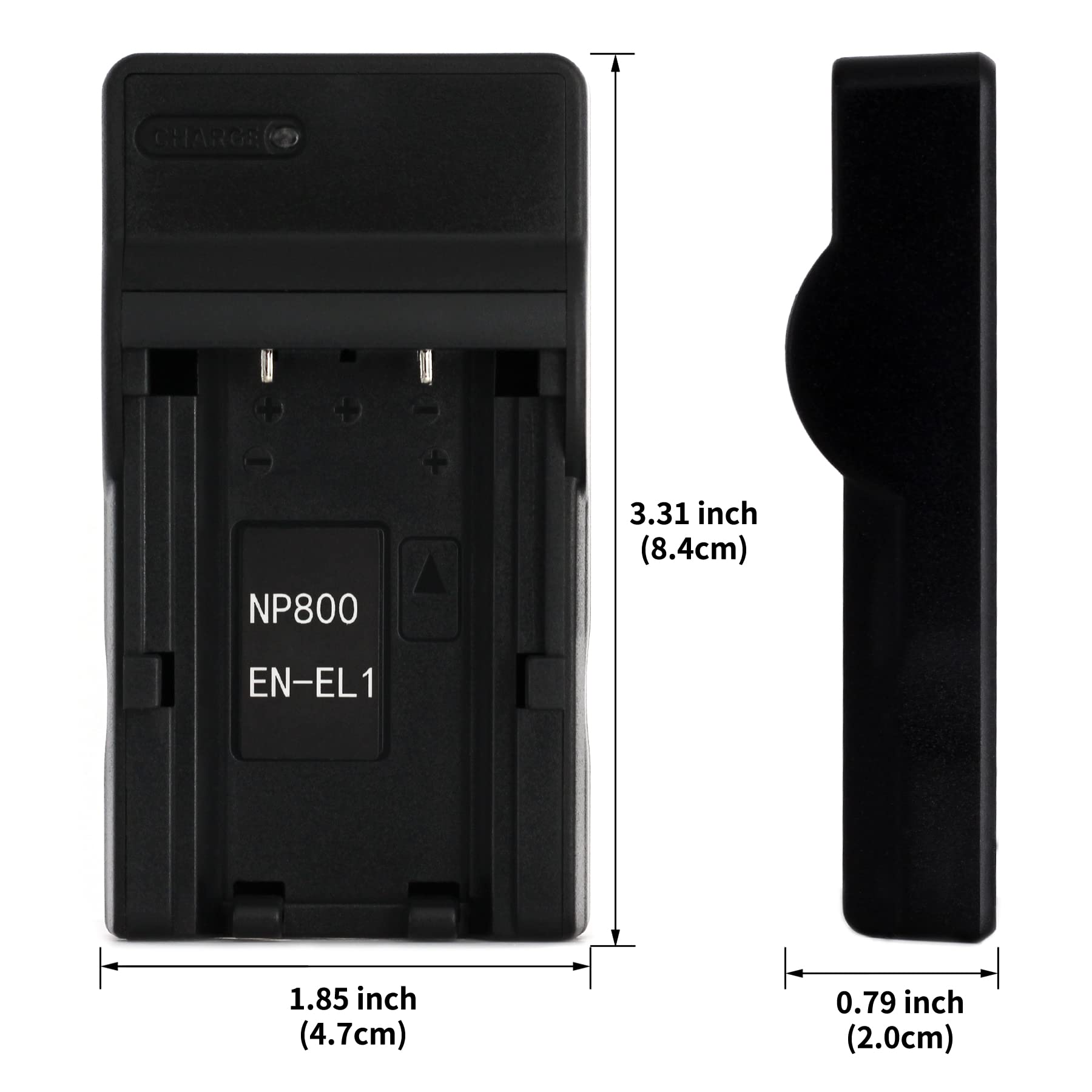 Original EN-EL1 USB Charger for Nikon COOLPIX 4300 4500 4800 5000 5400 5700 775 8700 880 885 995 E880 - Fast Charging Battery Adapter - Perfect for Travel Photography & Backup Power