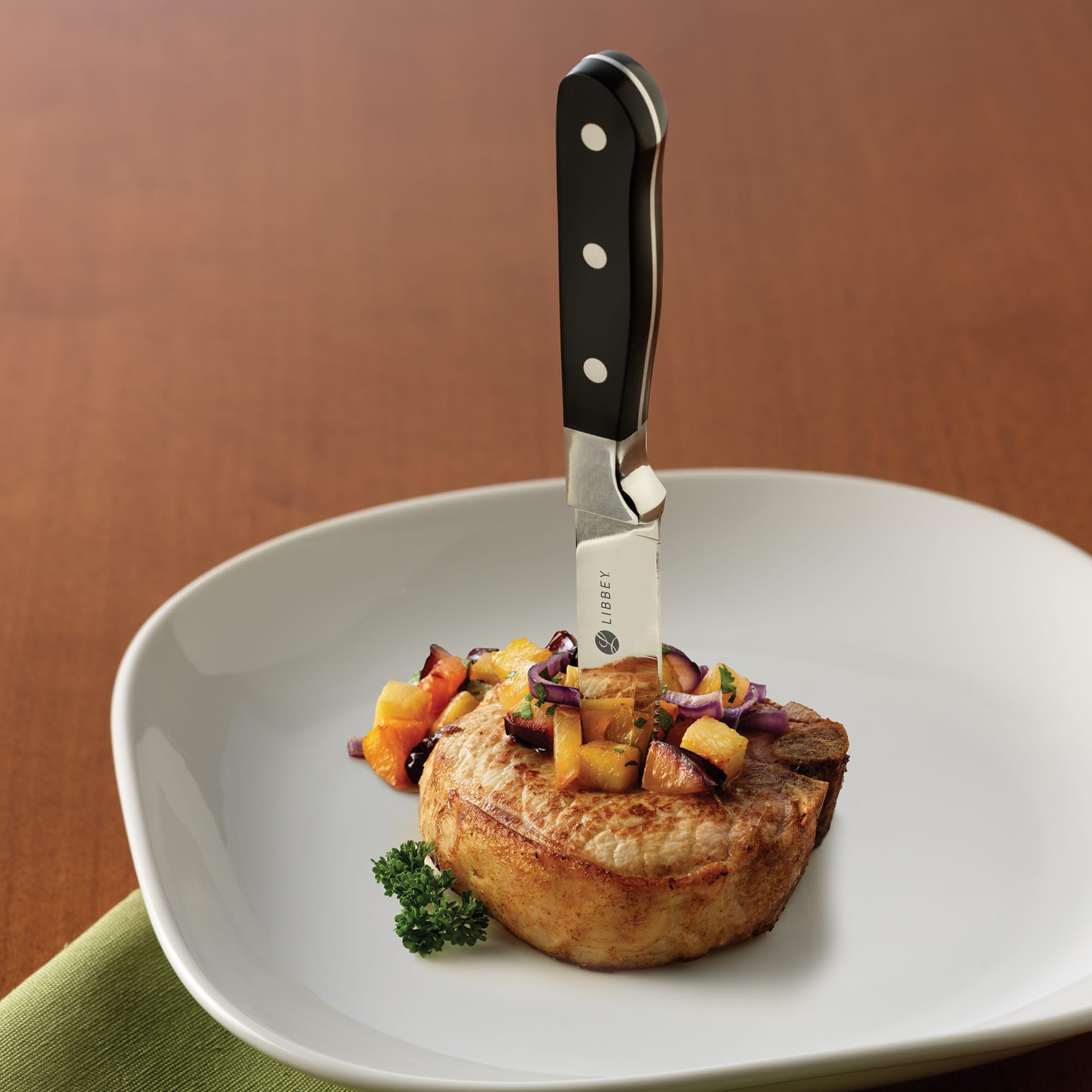 Premium Steak Knife Set - 4-Piece High-Quality Stainless Steel Steak Knives with Ergonomic Handles - Perfect for Grilling, BBQ, Dinner Parties & Fine Dining Experience