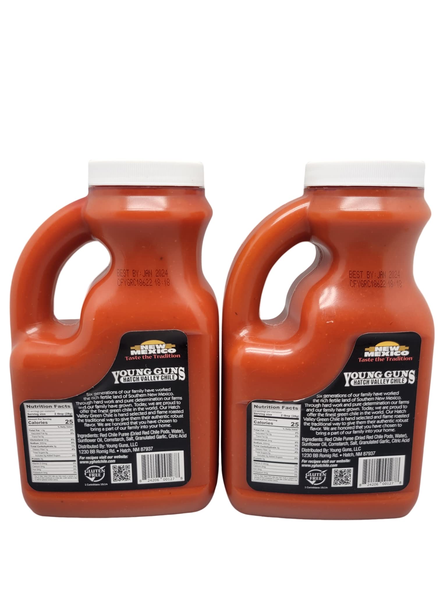 Hatch Valley Red Chile Hot Sauce 2-Pack Bundle - Authentic New Mexican Flavor for Tacos, Enchiladas & Grilling