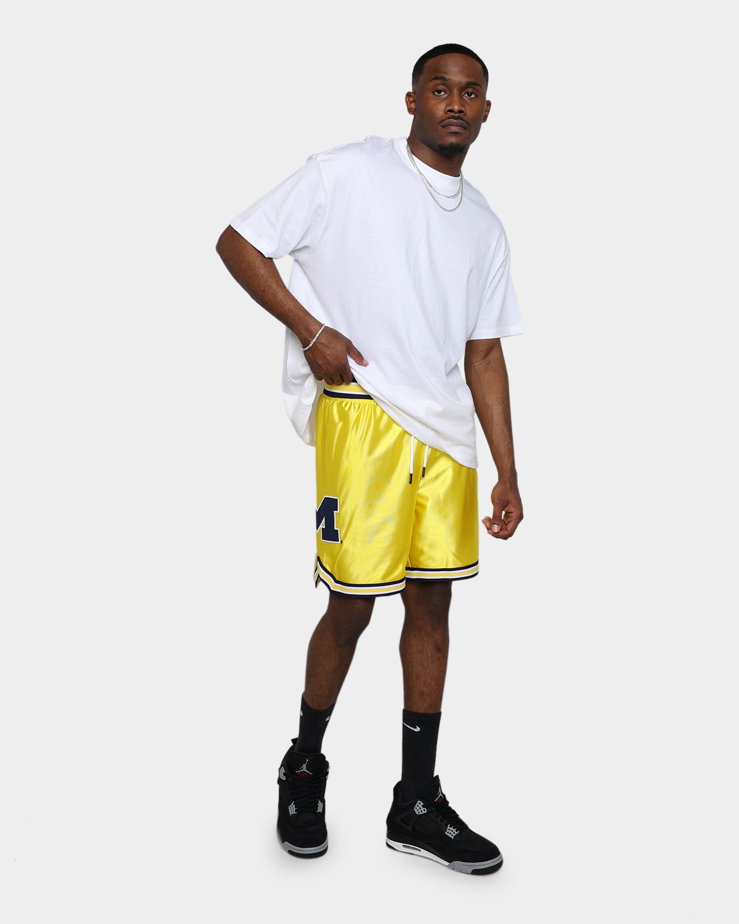 19Nine Michigan Legacy Basketball Shorts - Yellow - Comfortable & Breathable for Men's Sports & Casual Wear - Perfect for Gym, Running, and Everyday Use