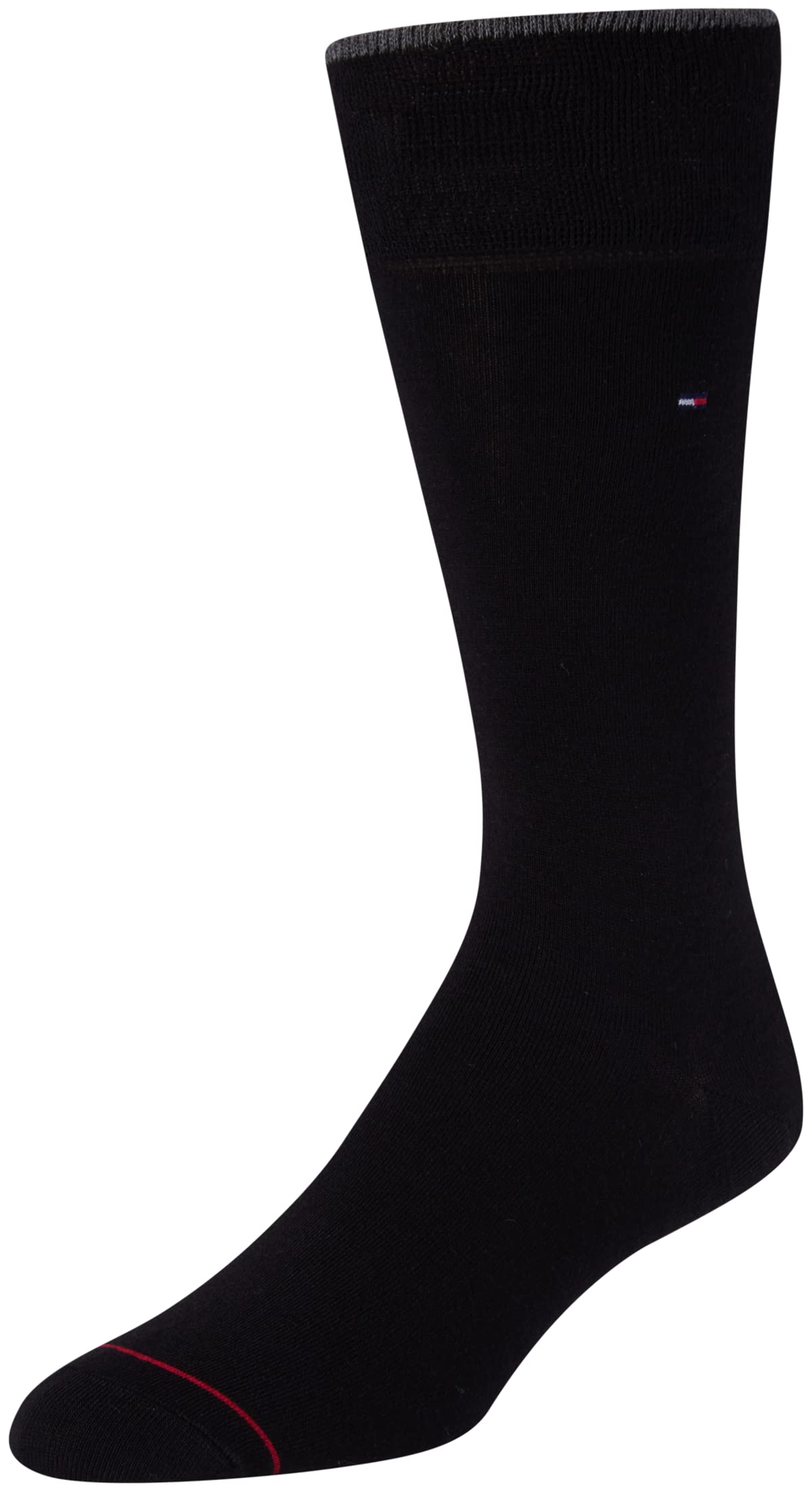 Tommy Hilfiger Men's Dress Socks 10-Pack - Lightweight Reinforced Heel & Toe Classic Crew Socks for Business, Office & Formal Wear - Comfortable Everyday Dress Socks for Men