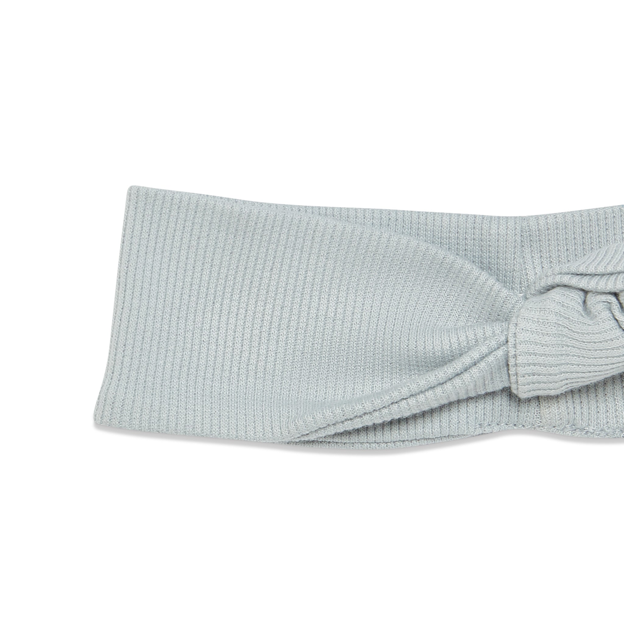 Organic Twist Baby Headband - Pearl Blue for Newborns & Infants | Soft & Comfortable Hair Accessories for Girls, Photo Shoots & Special Occasions