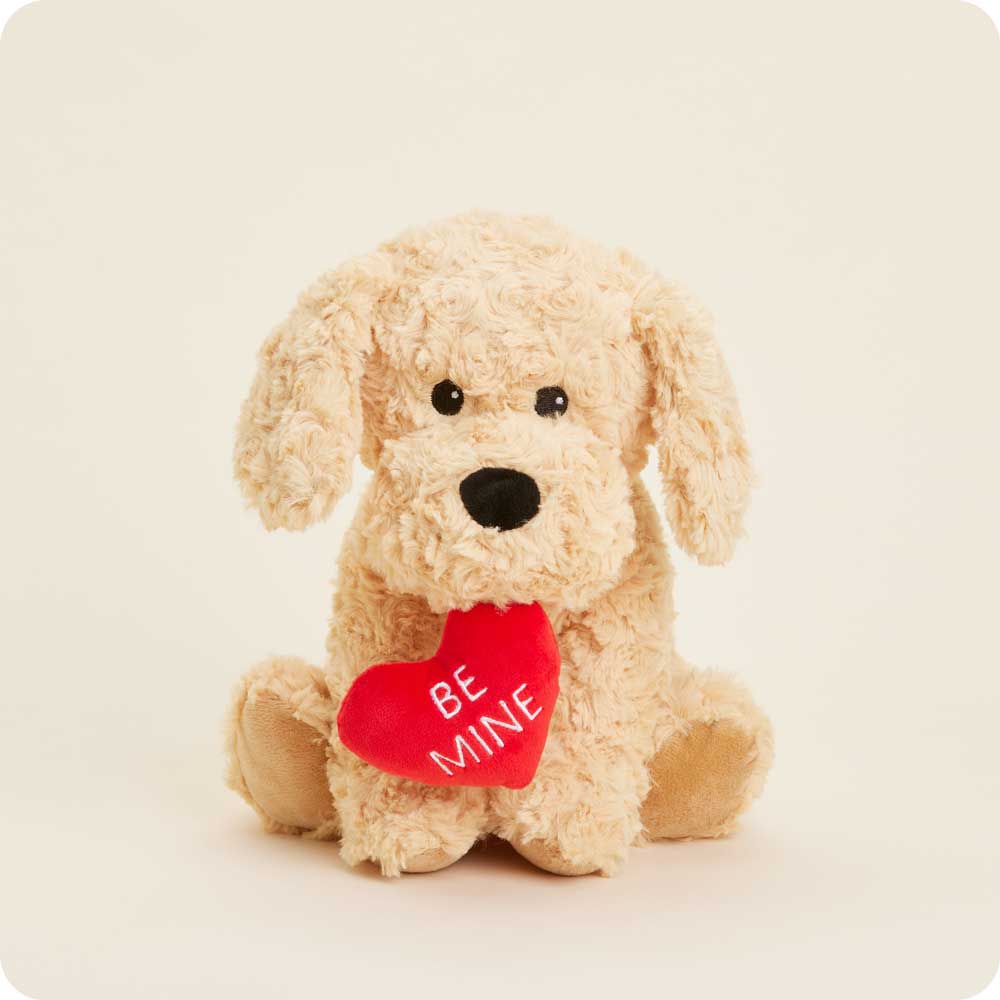 Be Mine Golden Dog Warmies - Cozy Plush Heating Pad for Stress Relief & Comfort - Perfect for Relaxation, Gifts, and Cold Weather