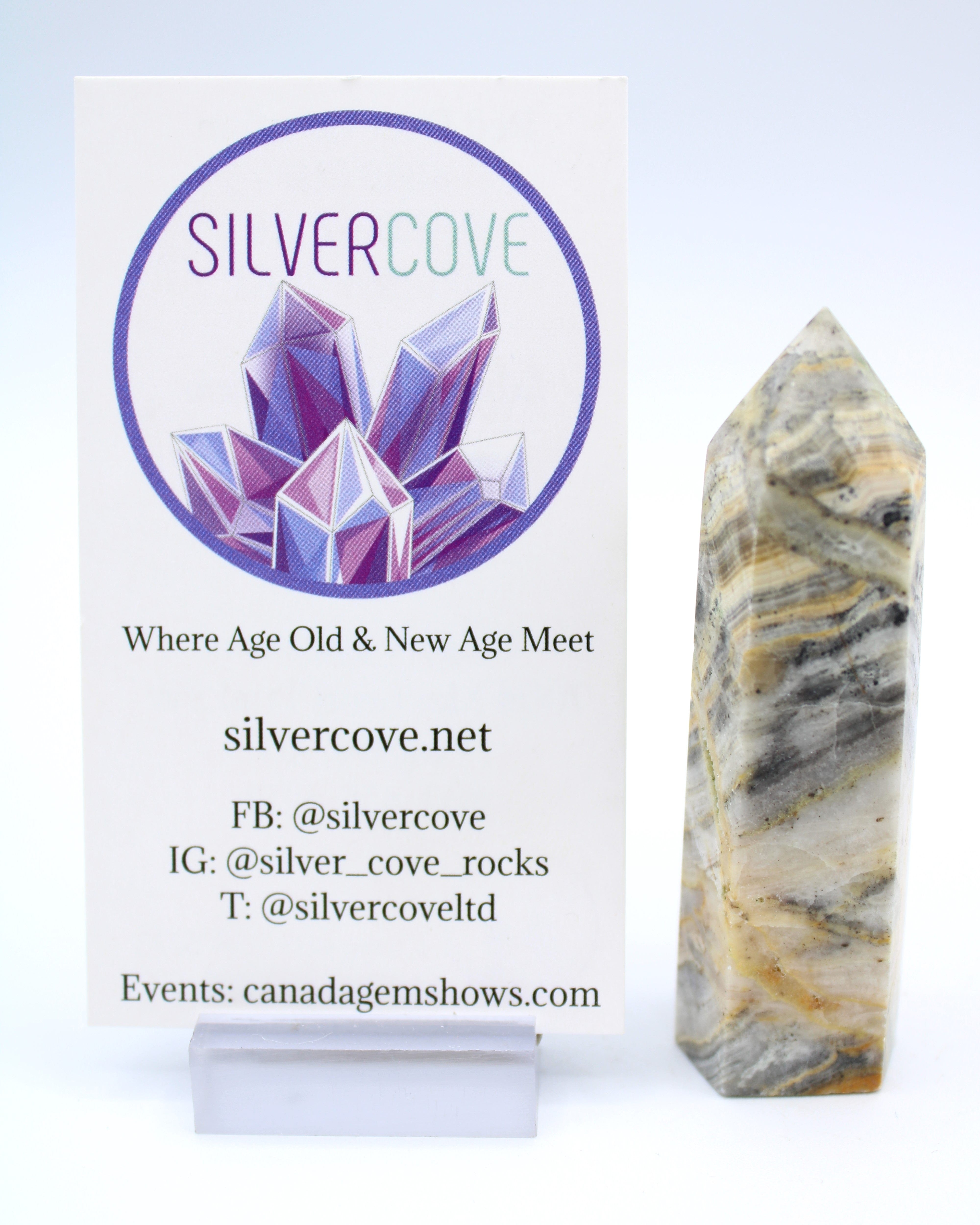 Natural Crazy Lace Agate Crystal Tower - Healing Stone for Meditation, Yoga & Home Decor | 6-8 Inch Handcrafted Agate Geode Stand
